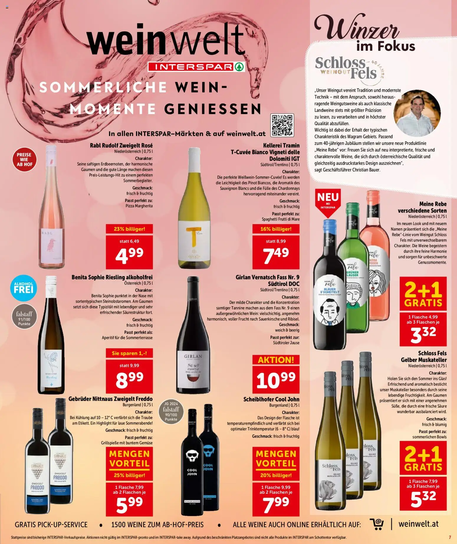 Interspar Flugblatt - Wien gültig ab 09.07.2026 | Seite: 8 | Produkte: Gemüse, Hajdina liszt, Pizza, Wein