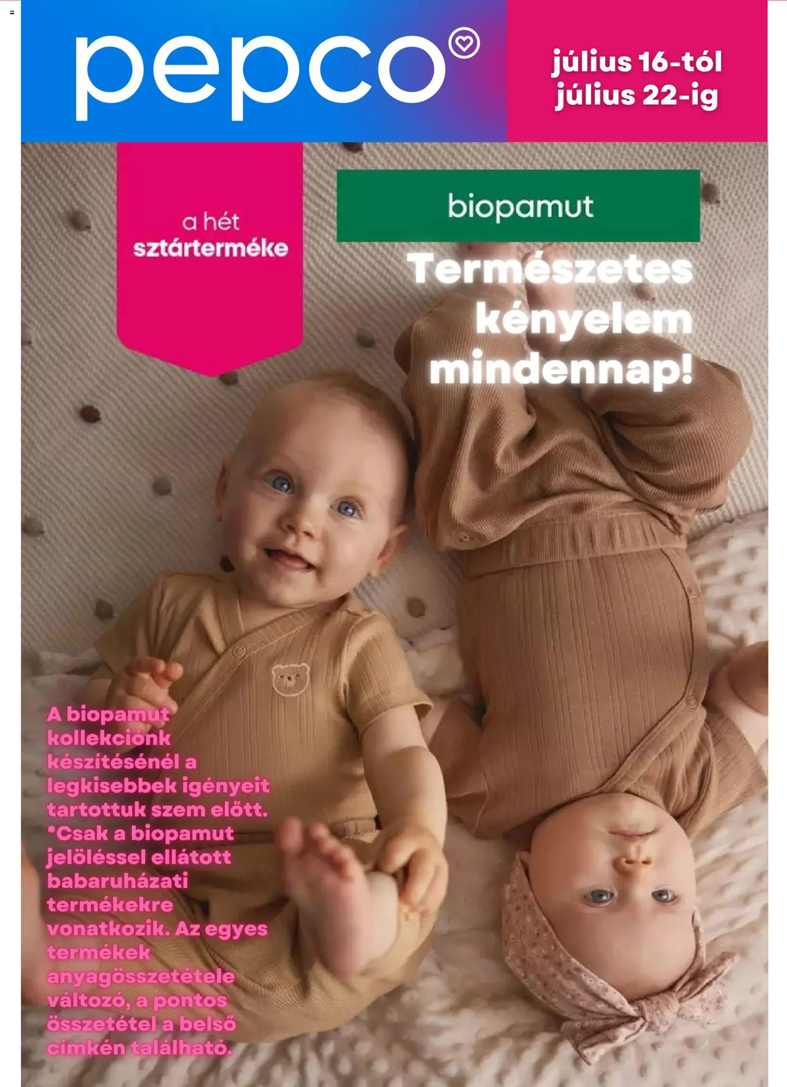 Akciós újság új Pepco catalogue cover