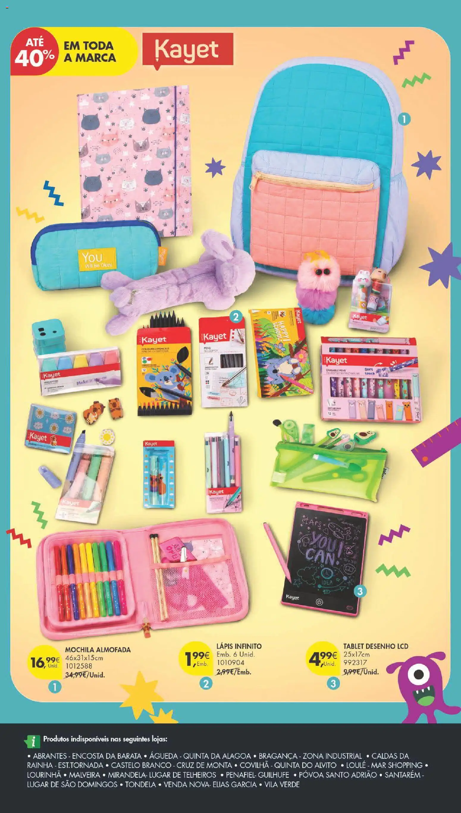 Pingo Doce Regresso às Aulas 2026 Hipers │ válido de 04/08/2026 | Página: 28 | Produtos: Mochila, Almofada, Tablet