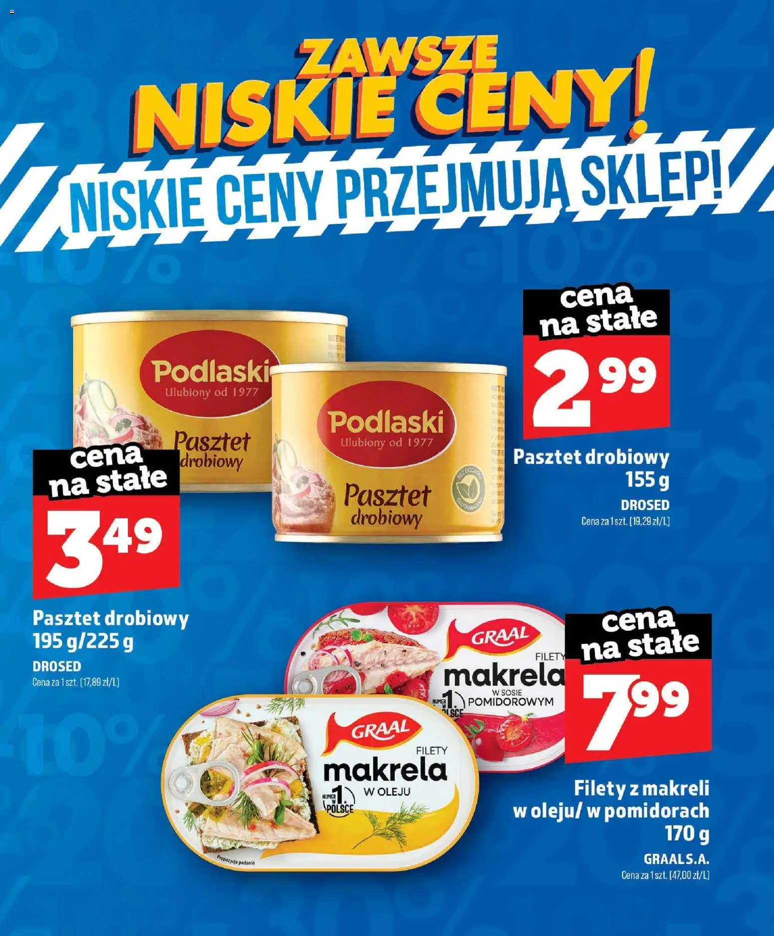 Topaz gazetka - Zawsze Niskie Ceny od 01.07.2026 | Strona: 30 | Produkty: Pasztet, Makrela