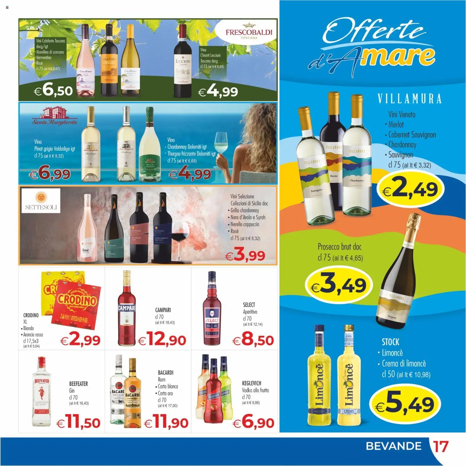 Volantino MerSi Supermercati del 15/07/2026 | Pagina: 17 | Prodotti: Crema, Vodka, Arancia, Aperitivo