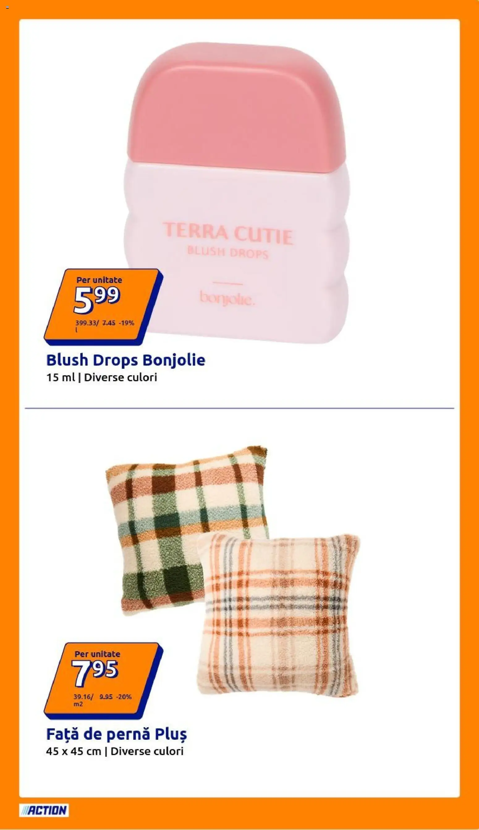 Noul catalog ACTION – valabil de la 07.10.2026 | Pagină: 7 | Produse: Pernă, Cutie, Față de pernă, Blush