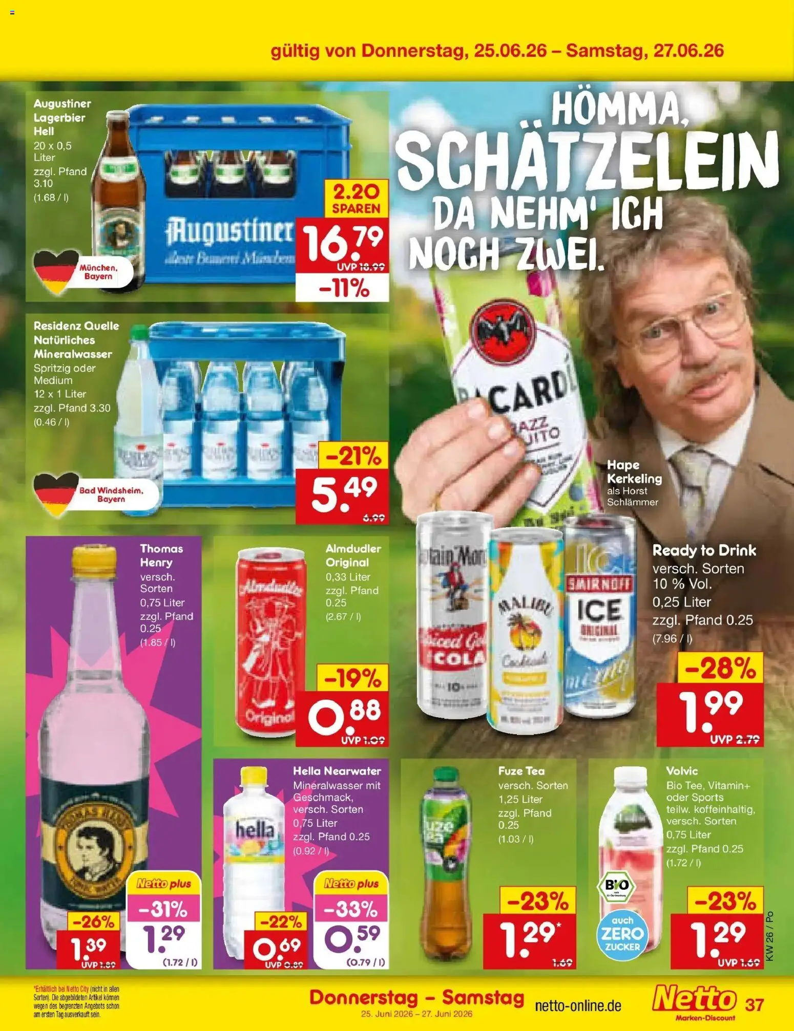 Netto Marken-Discount Prospekt Selb – gültig ab 21.06.2026 | Seite: 53 | Produkte: Bad, Hella, Smirnoff, Volvic