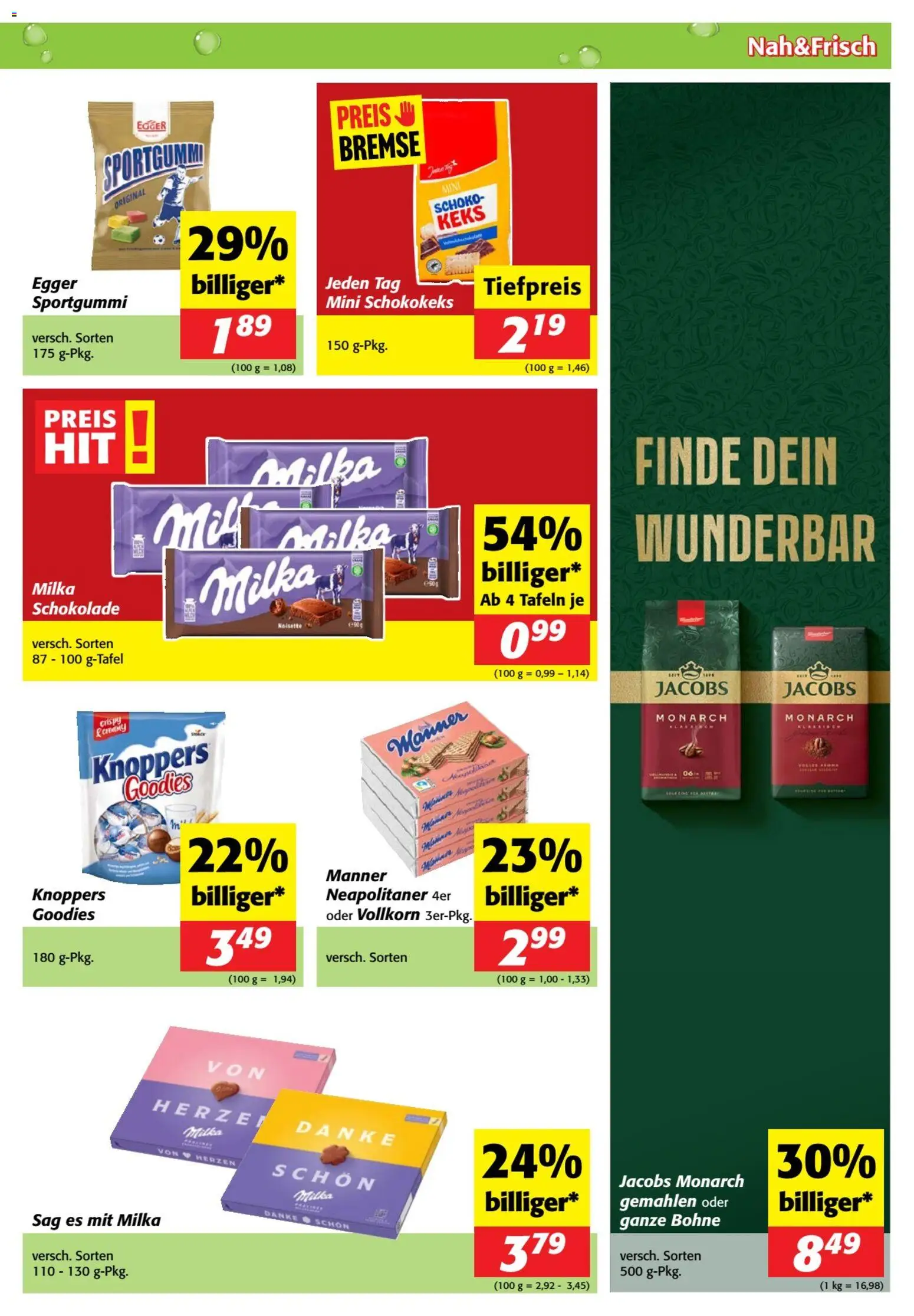 Nah und Frisch Flugblatt gültig ab 03.06.2026 | Seite: 9 | Produkte: Schokolade