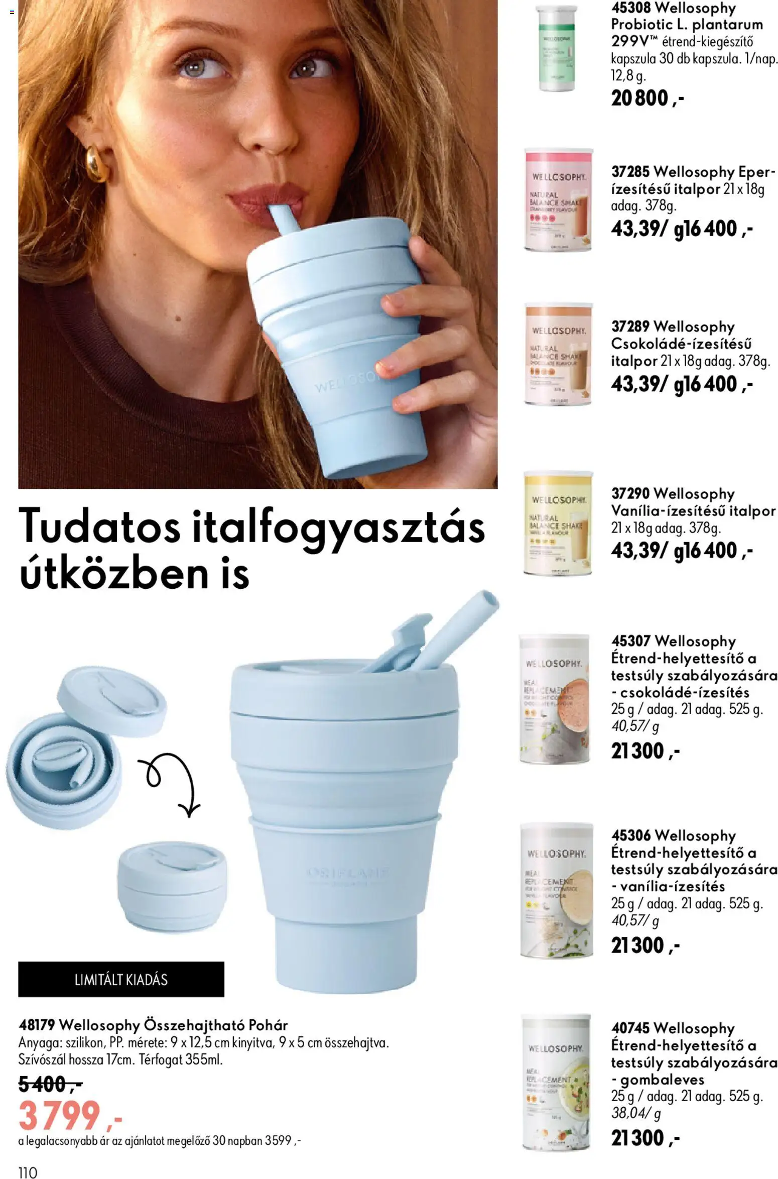 Oriflame akciós ujság - amely érvényes a következő dátumtól: 2026.08.19. | Oldal: 110 | Termékek: Eper, Italpor, Pohár