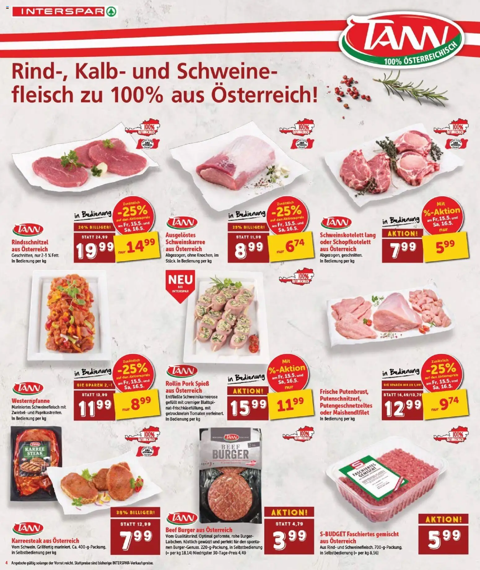 Interspar Flugblatt - Burgenland Nord gültig ab 13.05.2026 | Seite: 5 | Produkte: Schweinefleisch, Tomaten