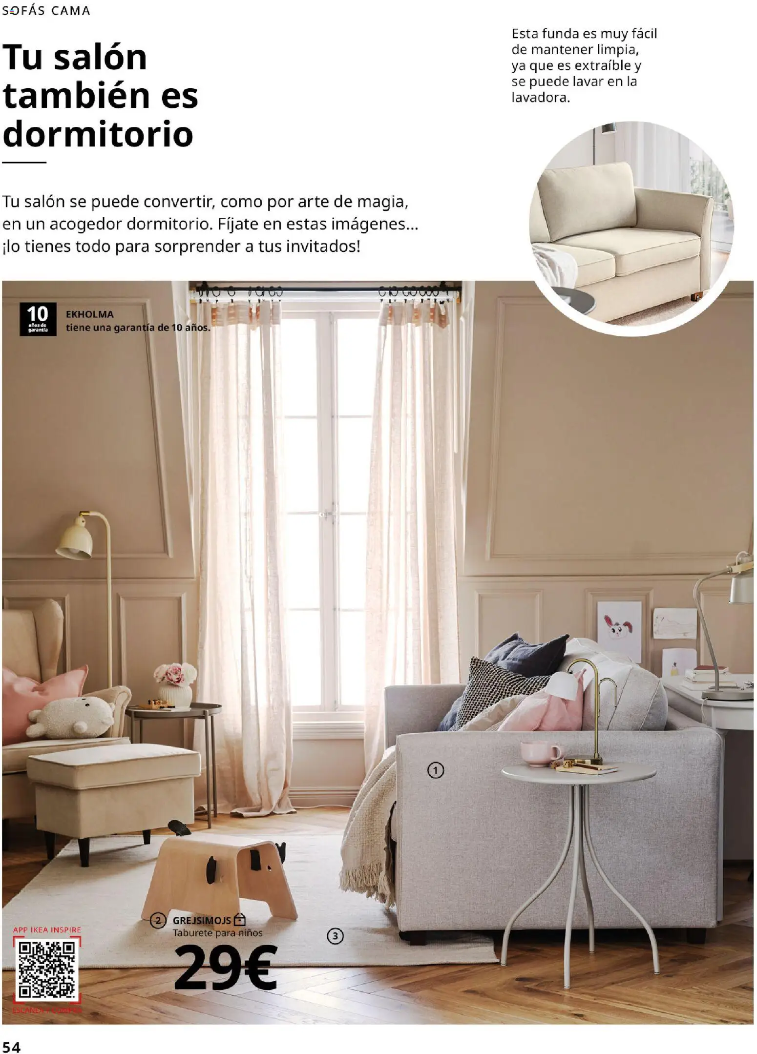 IKEA - Salones │ válido desde el 01/09/2026 | Página: 54 | Productos: Sofás, Taburete, Salón, Funda