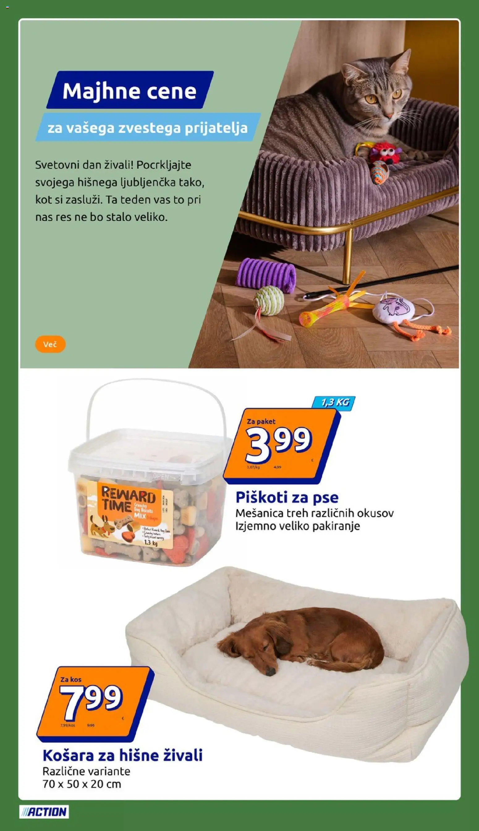 Novi Action katalog ponudbe – veljaven od 30.09.2026 | Stran: 27 | Izdelki: Košara, Kos, Piskoti