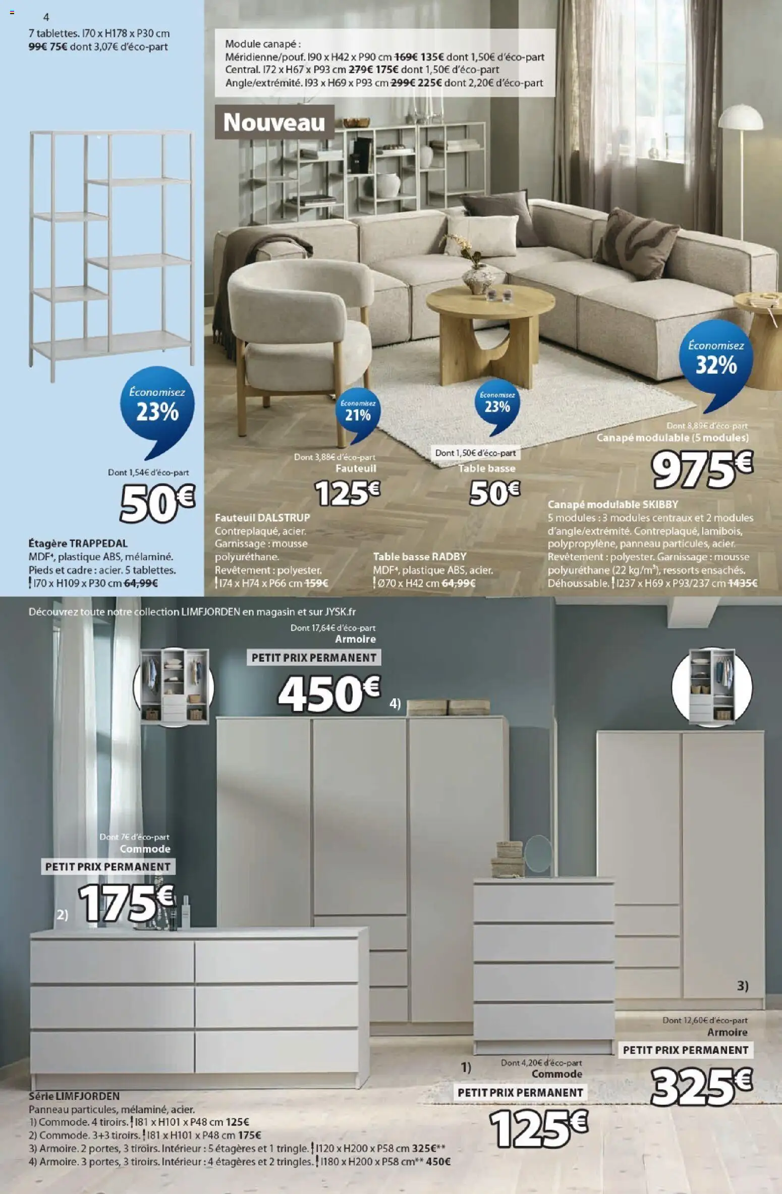 {H1} | Page: 4 | Produits: Armoire, Commode, Canapé, Fauteuil