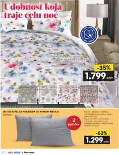 Idea katalog Prolećni magazin - pregled Idea kataloga - važi od 09.04.2026 | Strana: 122 | Proizvode: Jastuk, Jorgan