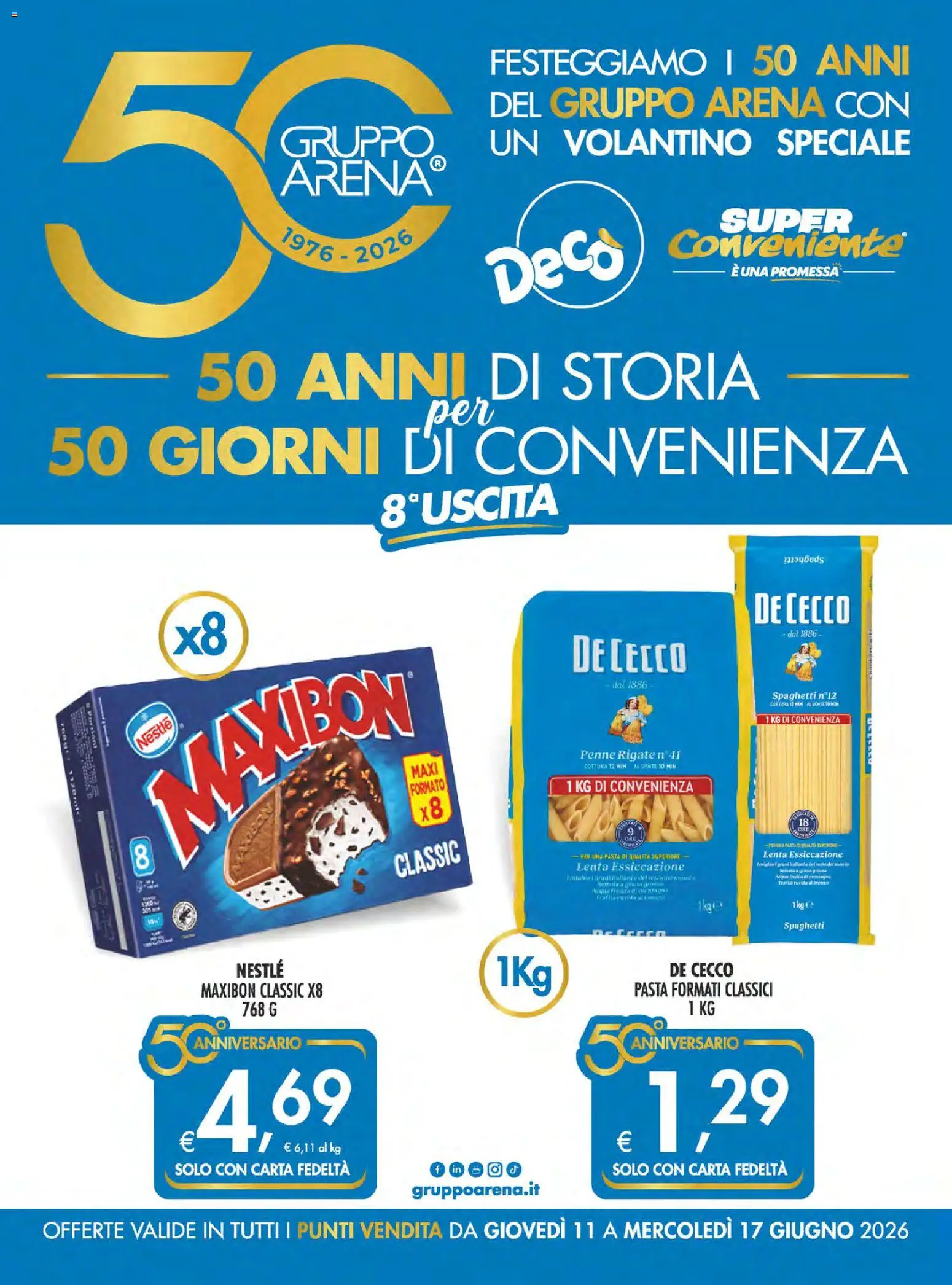 Volantino SuperConveniente del 11.06.2026 | Pagina: 1 | Prodotti: Pasta, Penne
