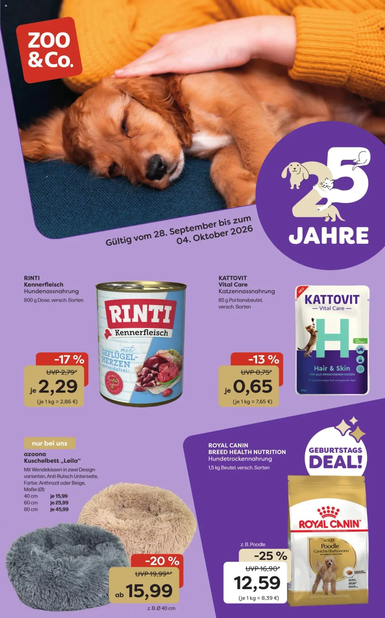Zoo & co Prospekt – gültig ab 28.09.2026 | Seite: 1