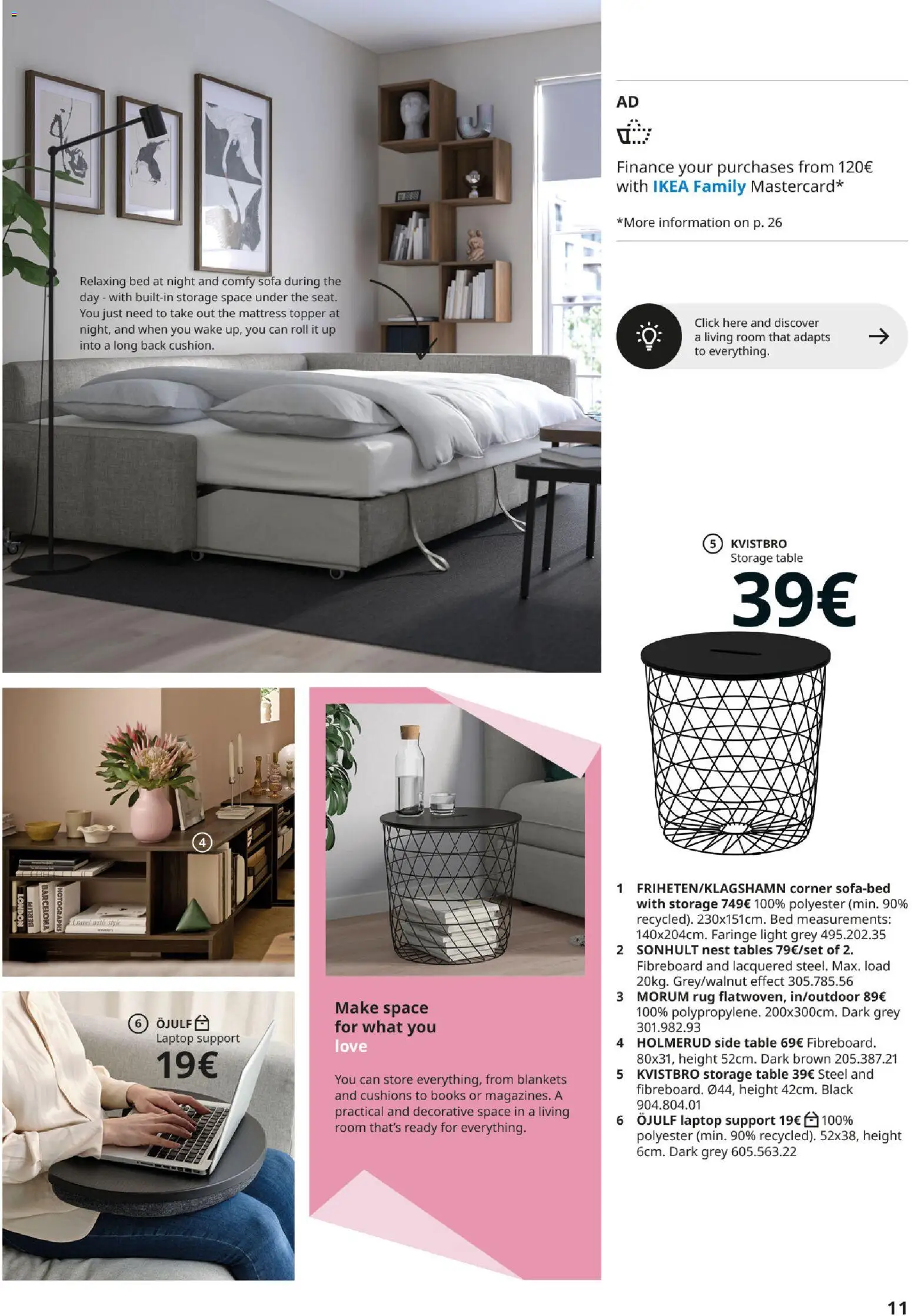 IKEA - Haz espacio para lo que más quieres Versión Inglés │ válido desde el 30/09/2026 | Página: 11 | Productos: Sofá