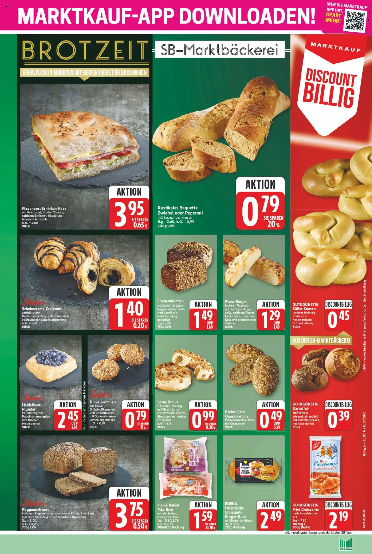 Marktkauf Prospekt – gültig ab 13.07.2026 | Seite: 7 | Produkte: Butter, Gouda, Baguette, Heidelbeeren