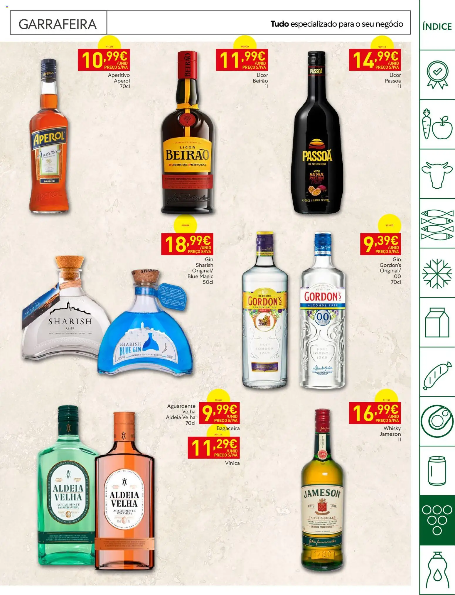 Recheio Horeca │ válido de 01/09/2026 | Página: 25 | Produtos: Whisky, Aperol, Licor, Gin