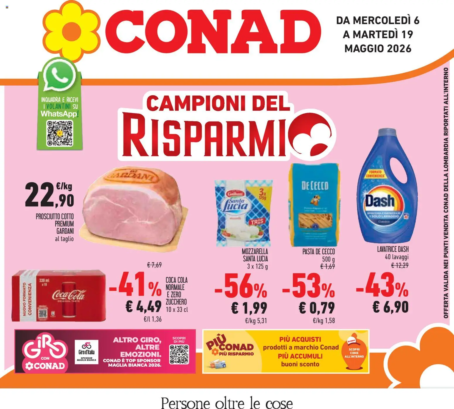 Volantino Conad del 06.05.2026 | Pagina: 1 | Prodotti: Prosciutto Cotto, Zucchero, Mozzarella, Prosciutto