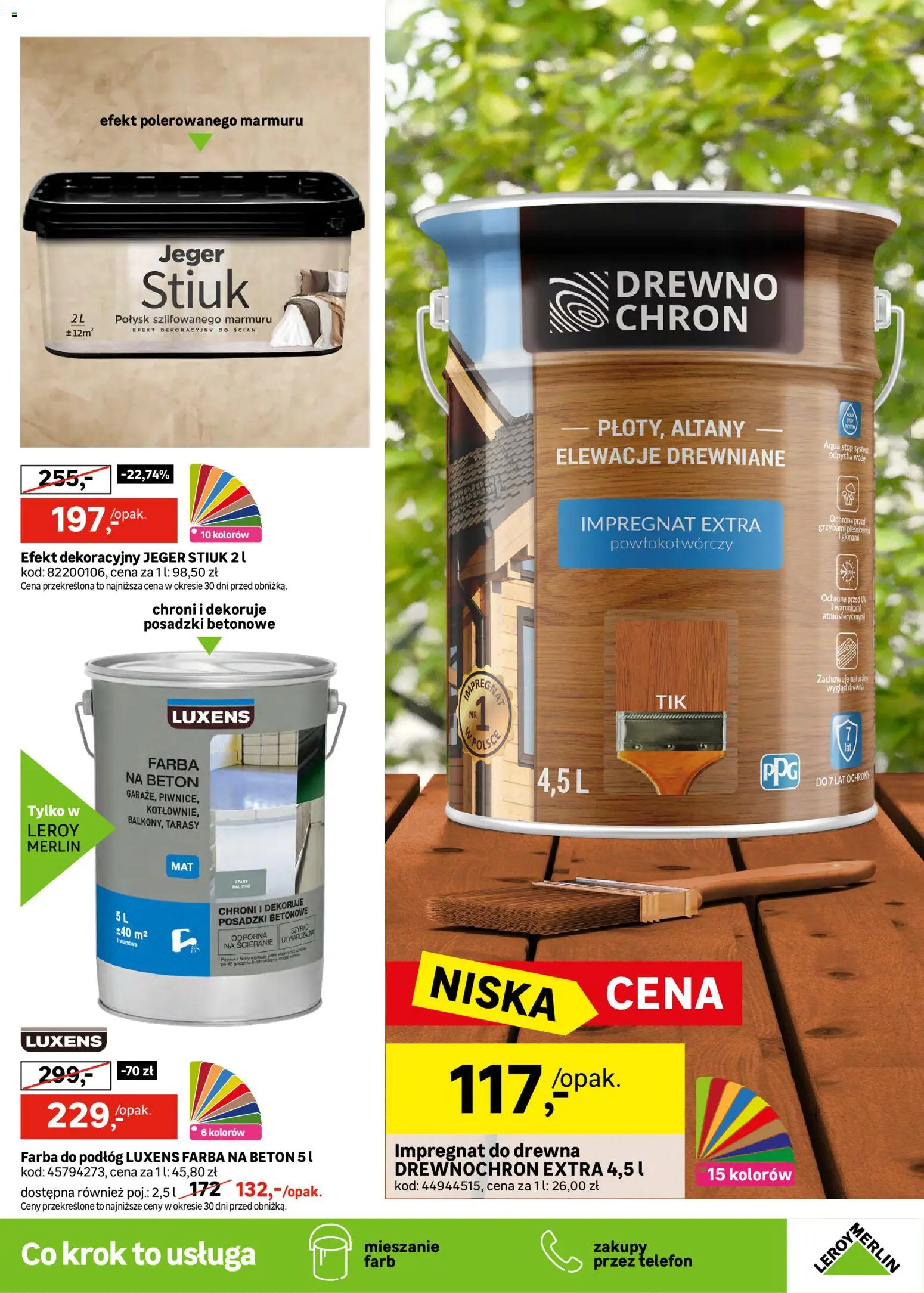 Leroy Merlin gazetka od 15.07.2026 | Strona: 13 | Produkty: Telefon, Impregnat do drewna