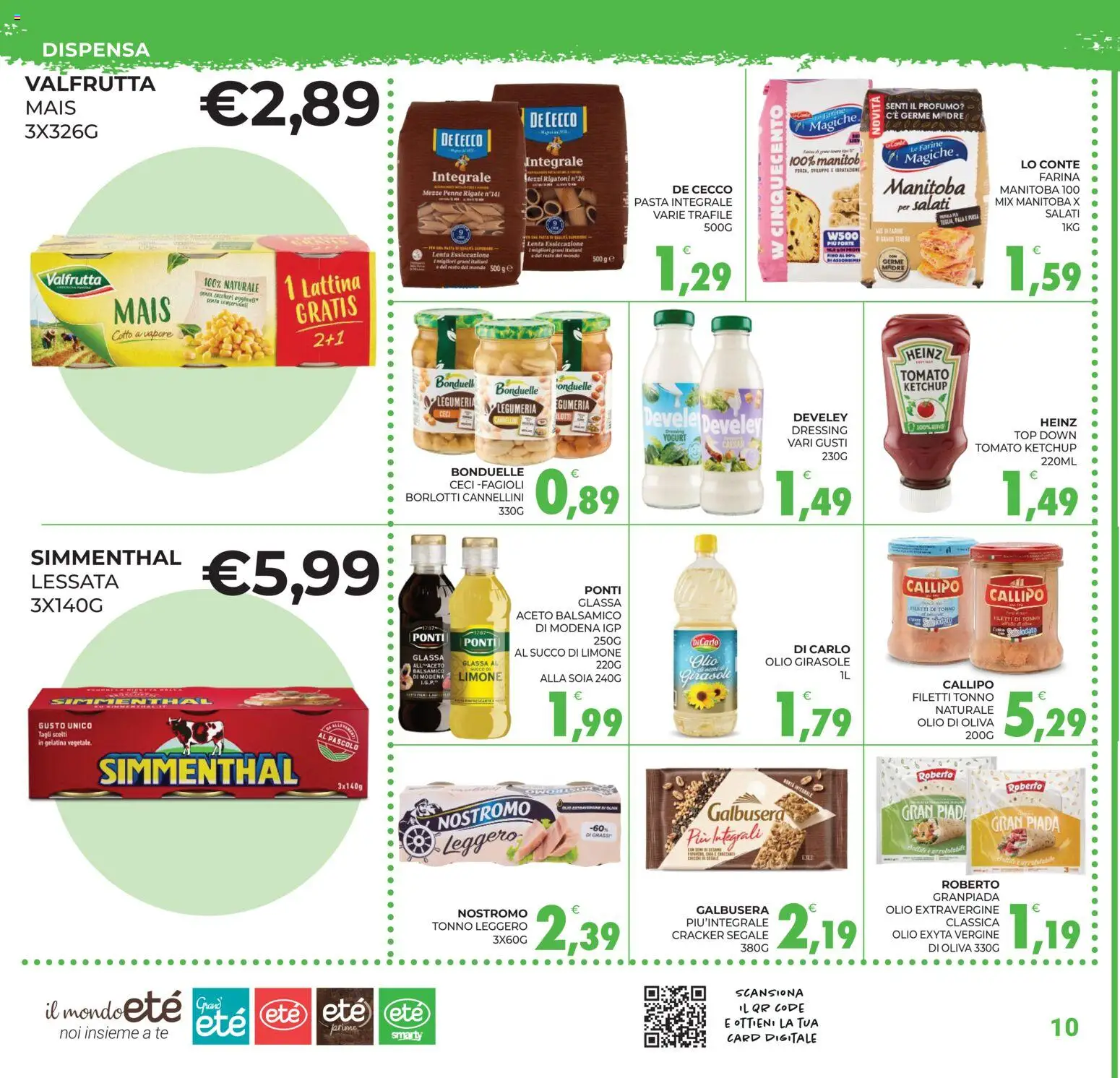 Volantino Eté del 28/07/2026 | Pagina: 10 | Prodotti: Ketchup, Limone, Tonno, Profumo