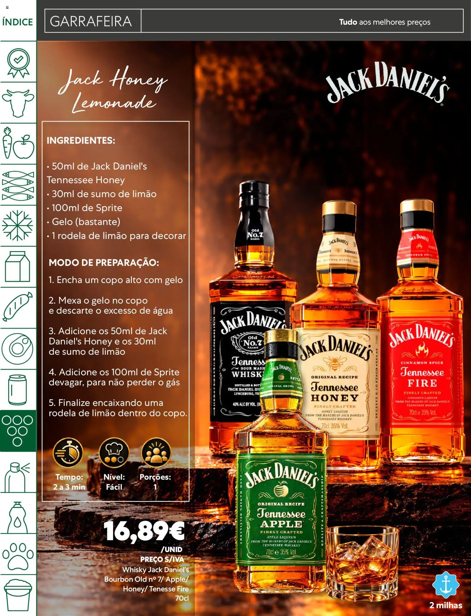 Recheio folheto Madeira │ válido de 06/10/2026 | Página: 30 | Produtos: Whisky Jack Daniel's, Sumo de limão, Jack Daniel's Honey, Sprite