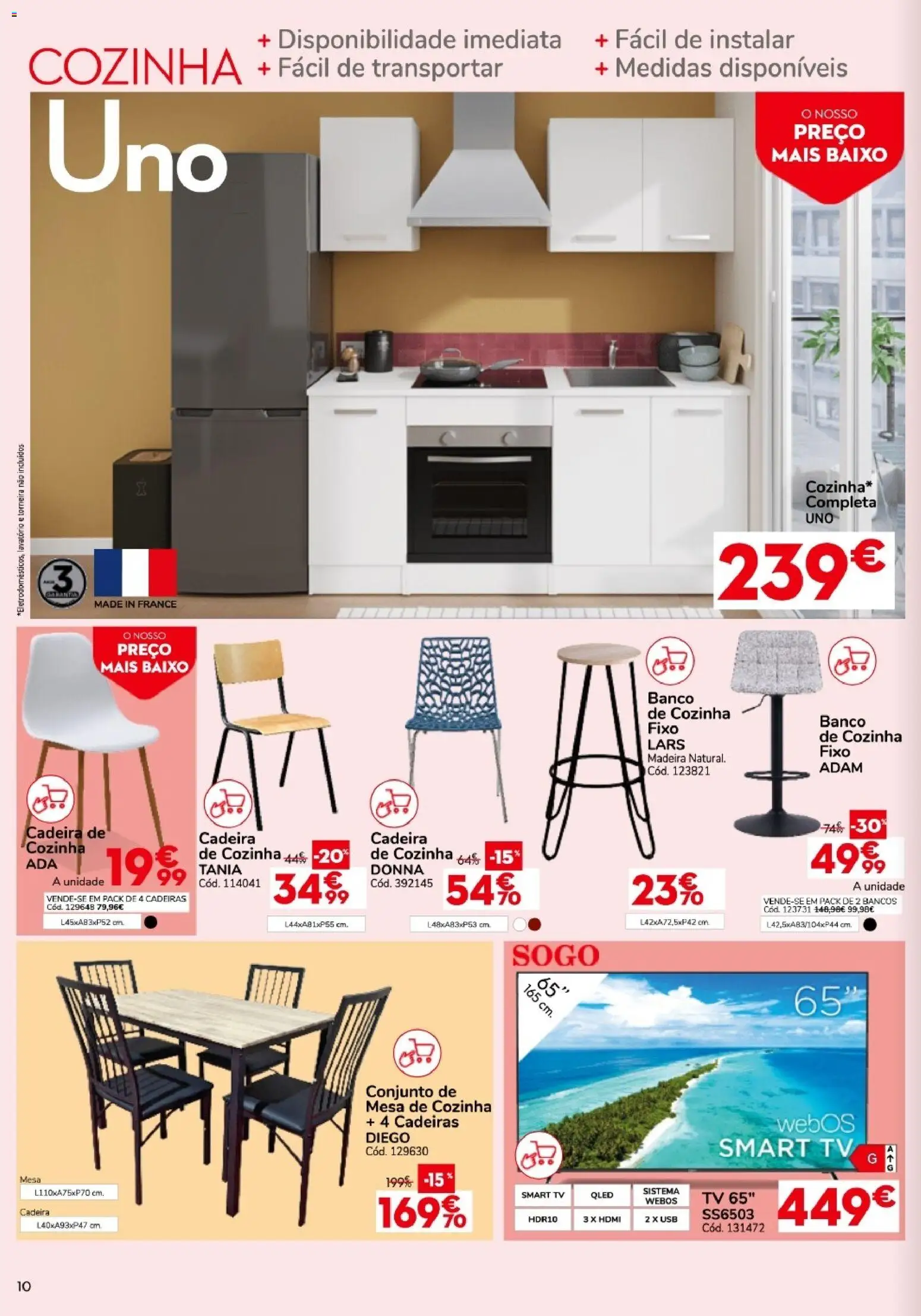 Conforama folheto │ válido de 27/08/2026 | Página: 10 | Produtos: USB, Cadeiras, Banco, Cadeira