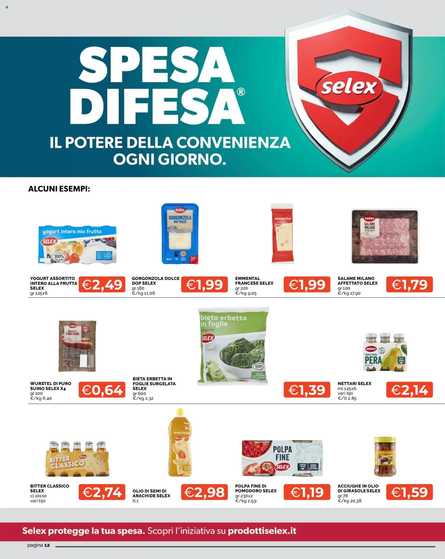 Volantino Mercatò del 22/10/2026 | Pagina: 12 | Prodotti: Olio di semi, Frutta, Pera, Emmental