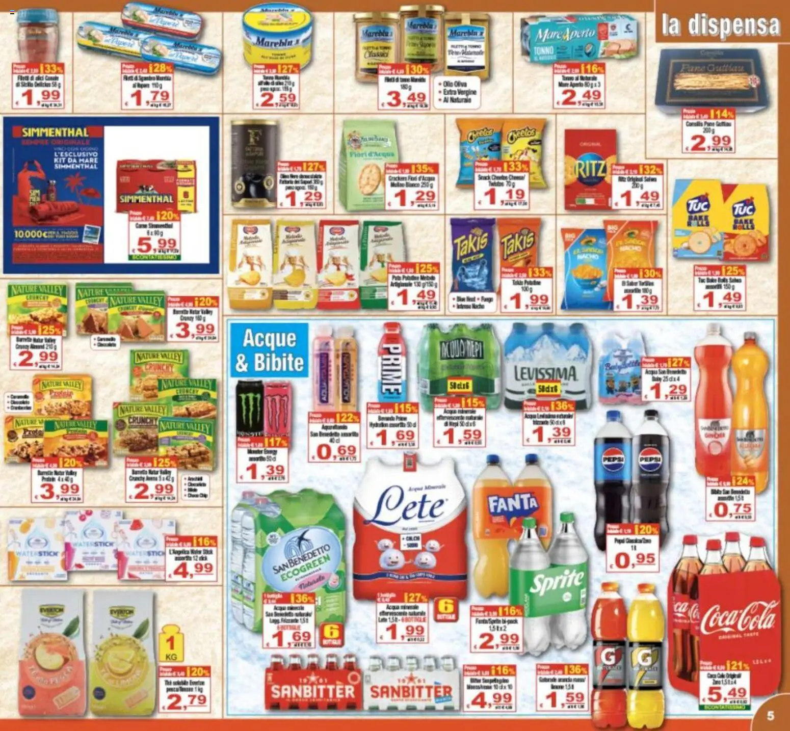 Volantino CTS del 10.06.2026 | Pagina: 5 | Prodotti: Pane, Olio, Tonno, Fanta