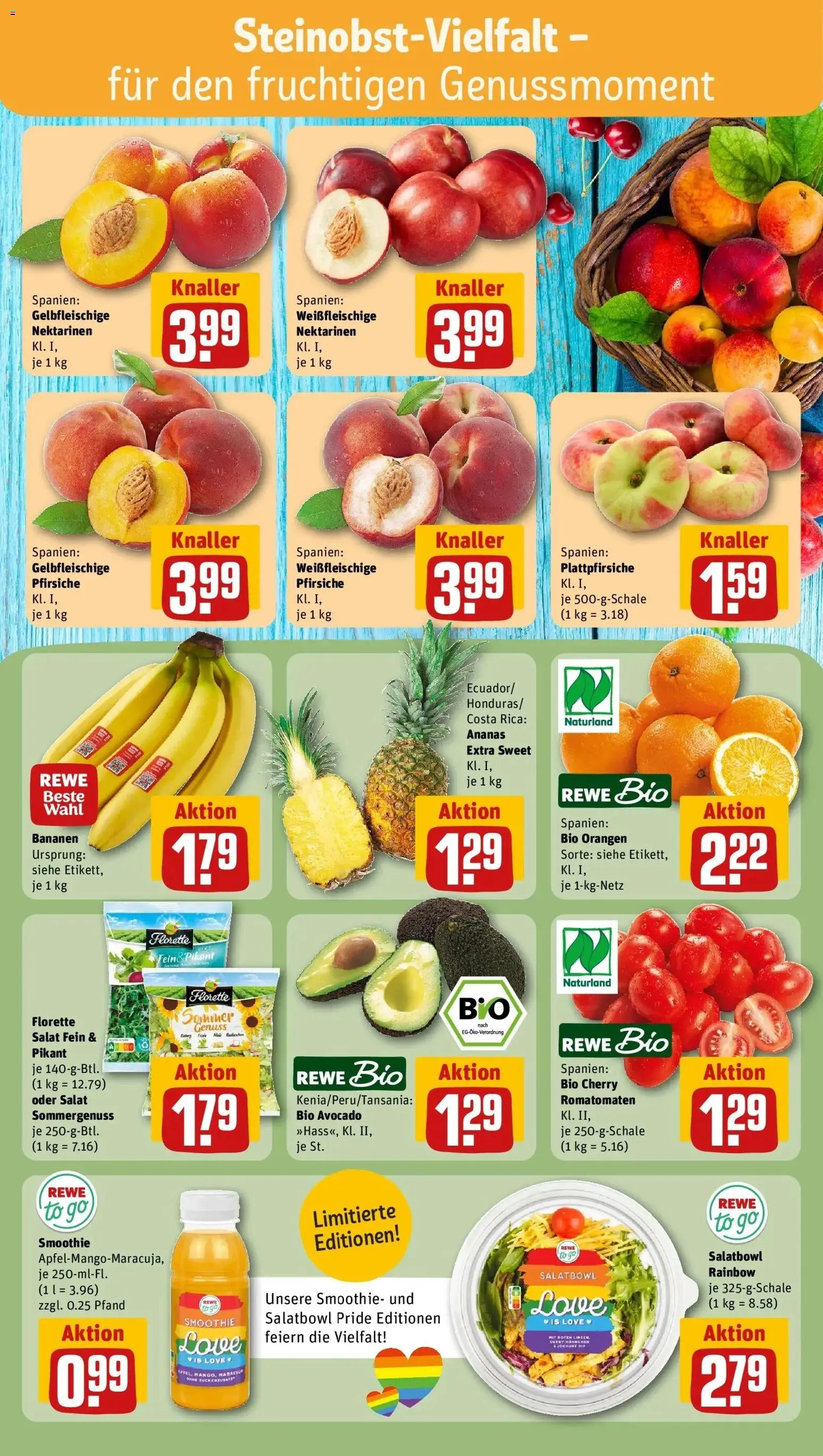 Rewe Prospekt Greiz – gültig ab 08.06.2026 | Seite: 6 | Produkte: Nektarinen, Joghurt, Tomaten, Avocado