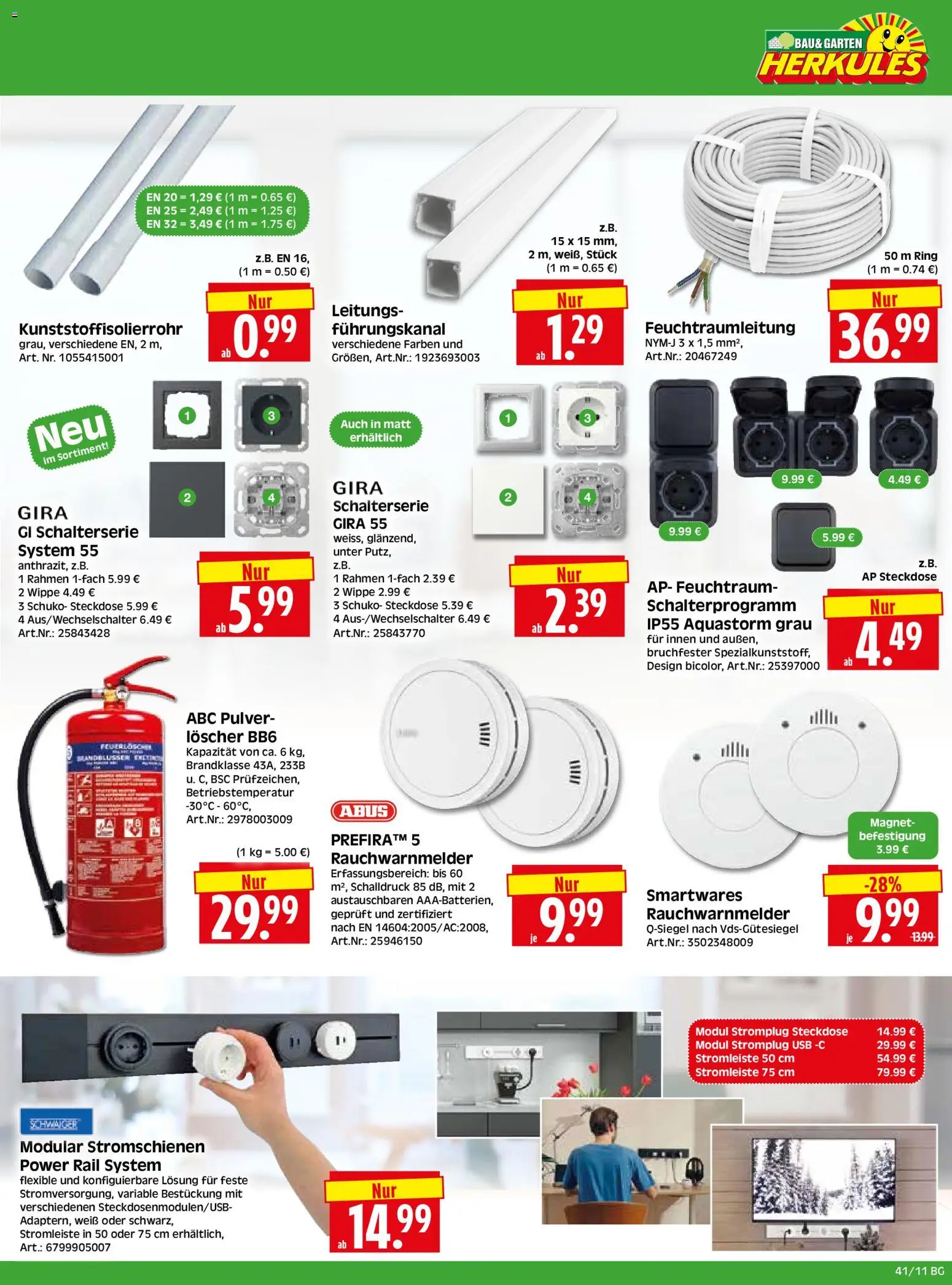 HERKULES Bau & Garten – gültig ab 05.10.2026 | Seite: 11 | Produkte: USB, Steckdose