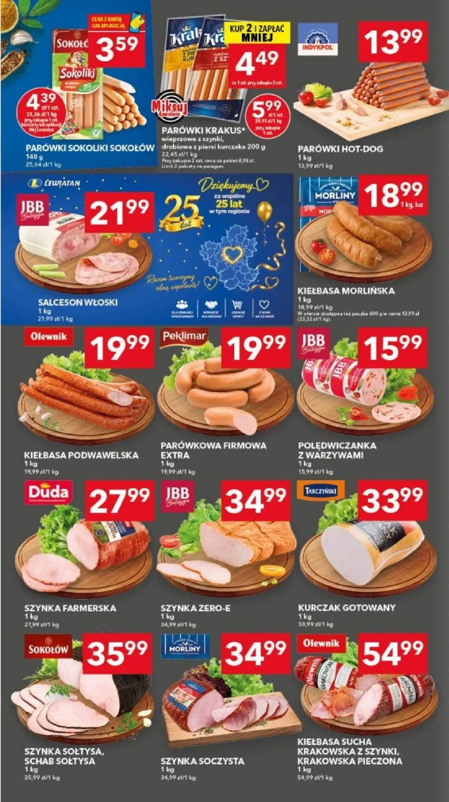 Lewiatan gazetka - Bydgoszcz od 08.10.2026 | Strona: 2 | Produkty: Kurczak, Schab, Piersi, Kiełbasa podwawelska