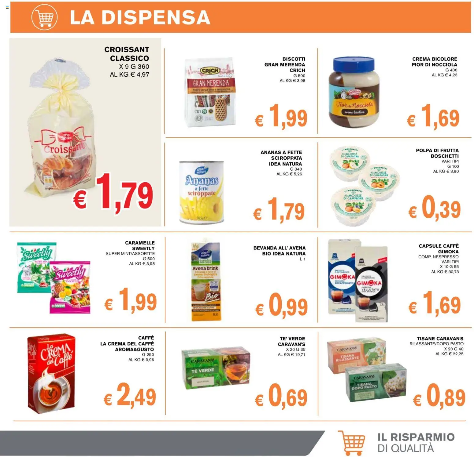 Volantino Coal del 08/10/2026 | Pagina: 9 | Prodotti: Crema, Biscotti, Ananas, Tè verde