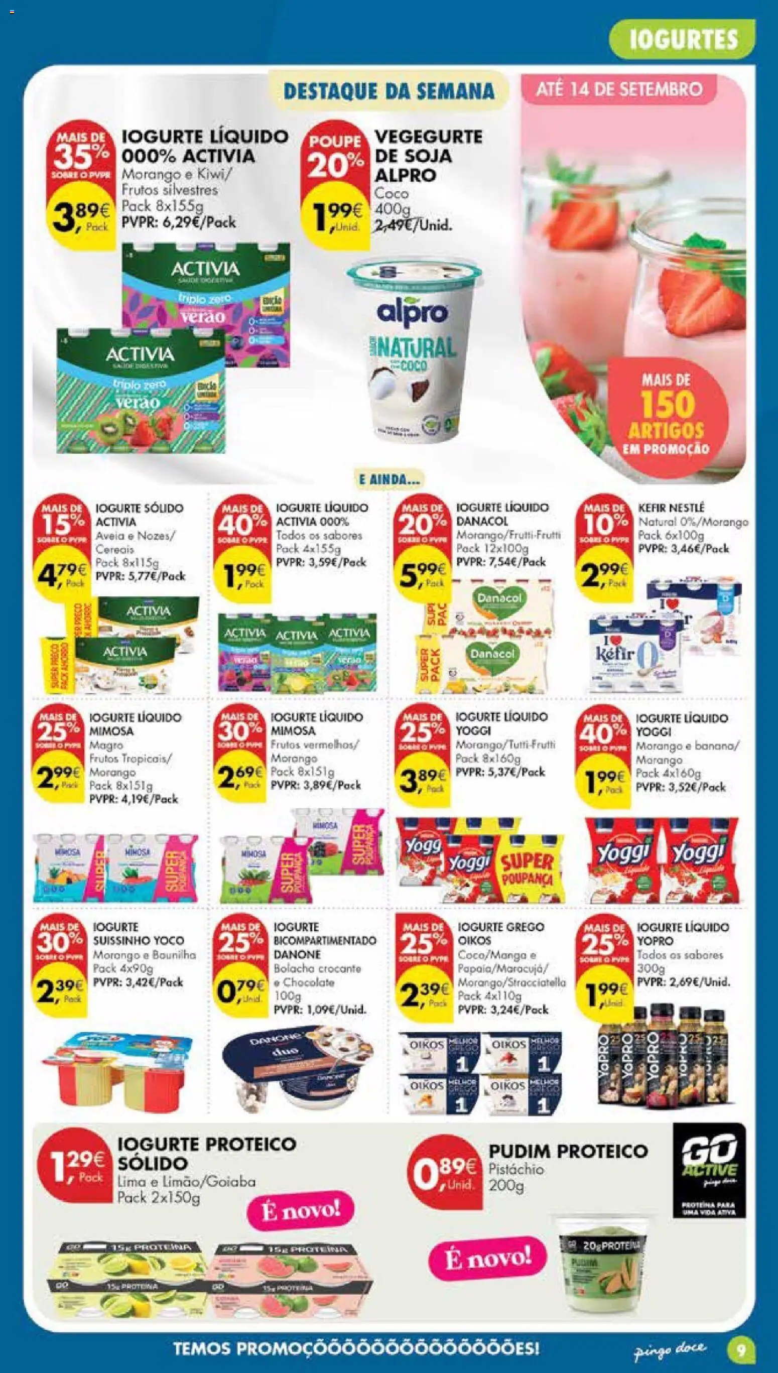 Pingo Doce Poupe Esta Semana Madeira │ válido de 08/09/2026 | Página: 9 | Produtos: Soja, Iogurtes, Iogurte proteico, Coco