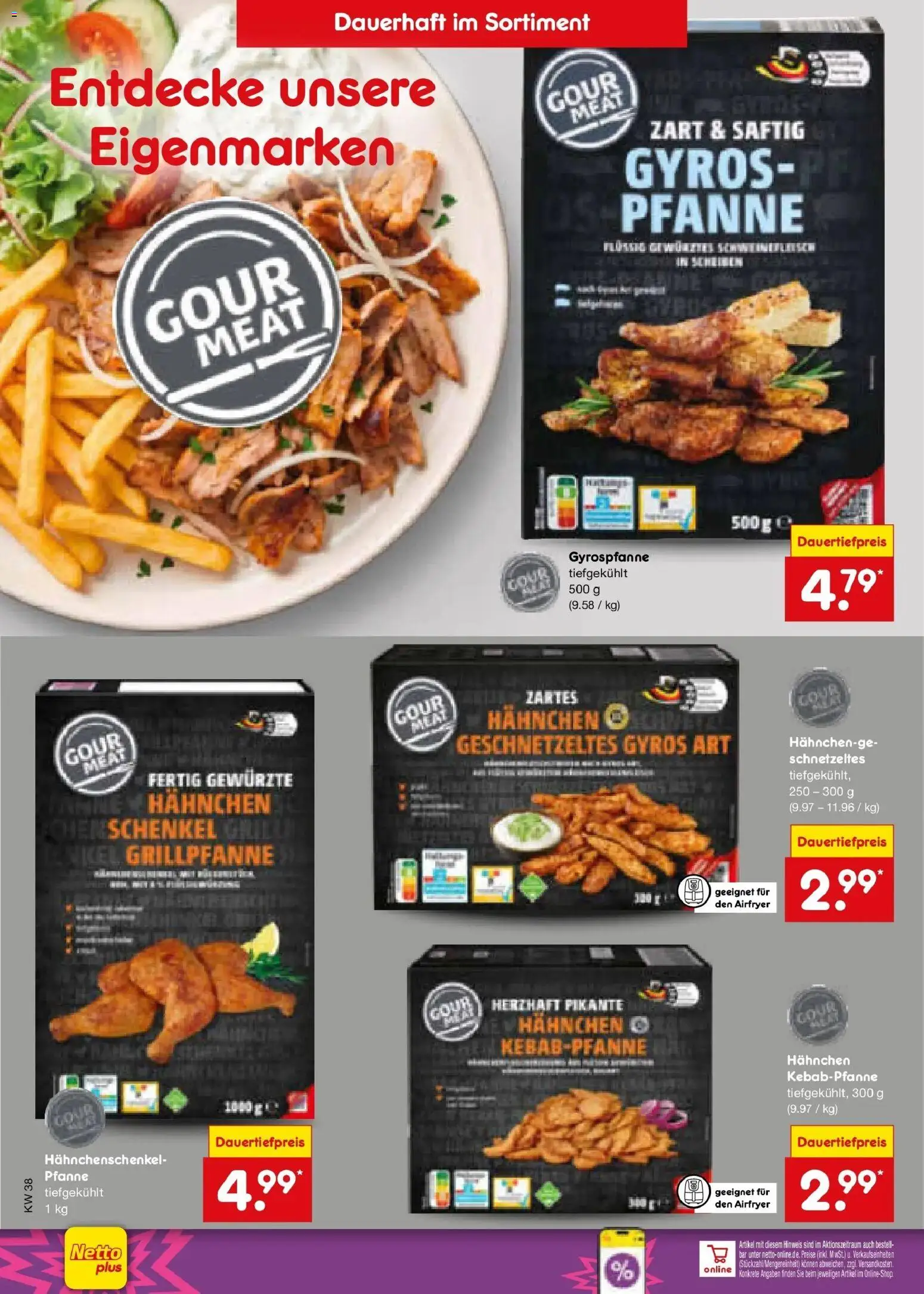 Netto Marken-Discount Prospekt Thiendorf – gültig ab 14.09.2026 | Seite: 12 | Produkte: Hahnchen, Hahnchenschenkel, Gyros