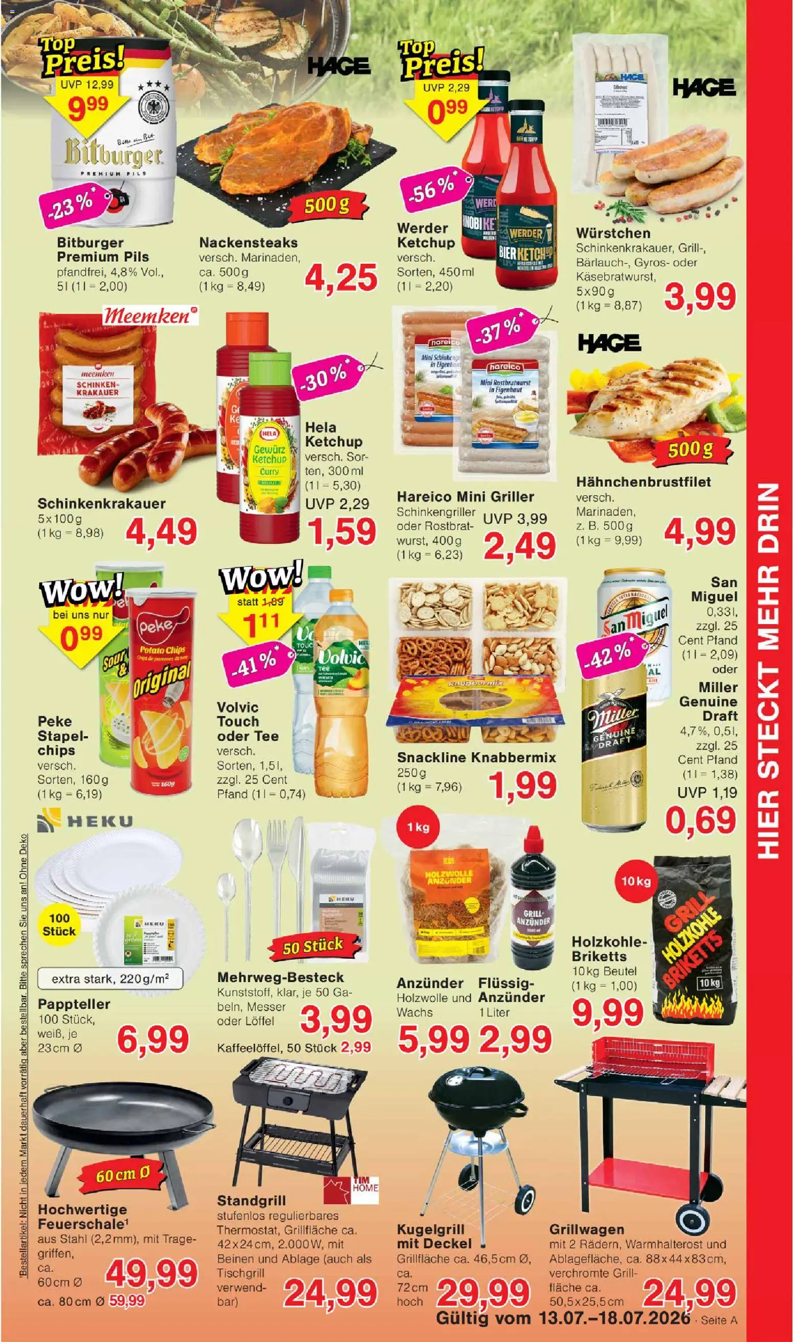 Wiglo Wunderland Prospekt – gültig ab 13.07.2026 | Seite: 5 | Produkte: Nackensteaks, Pils, Gyros, Schinken