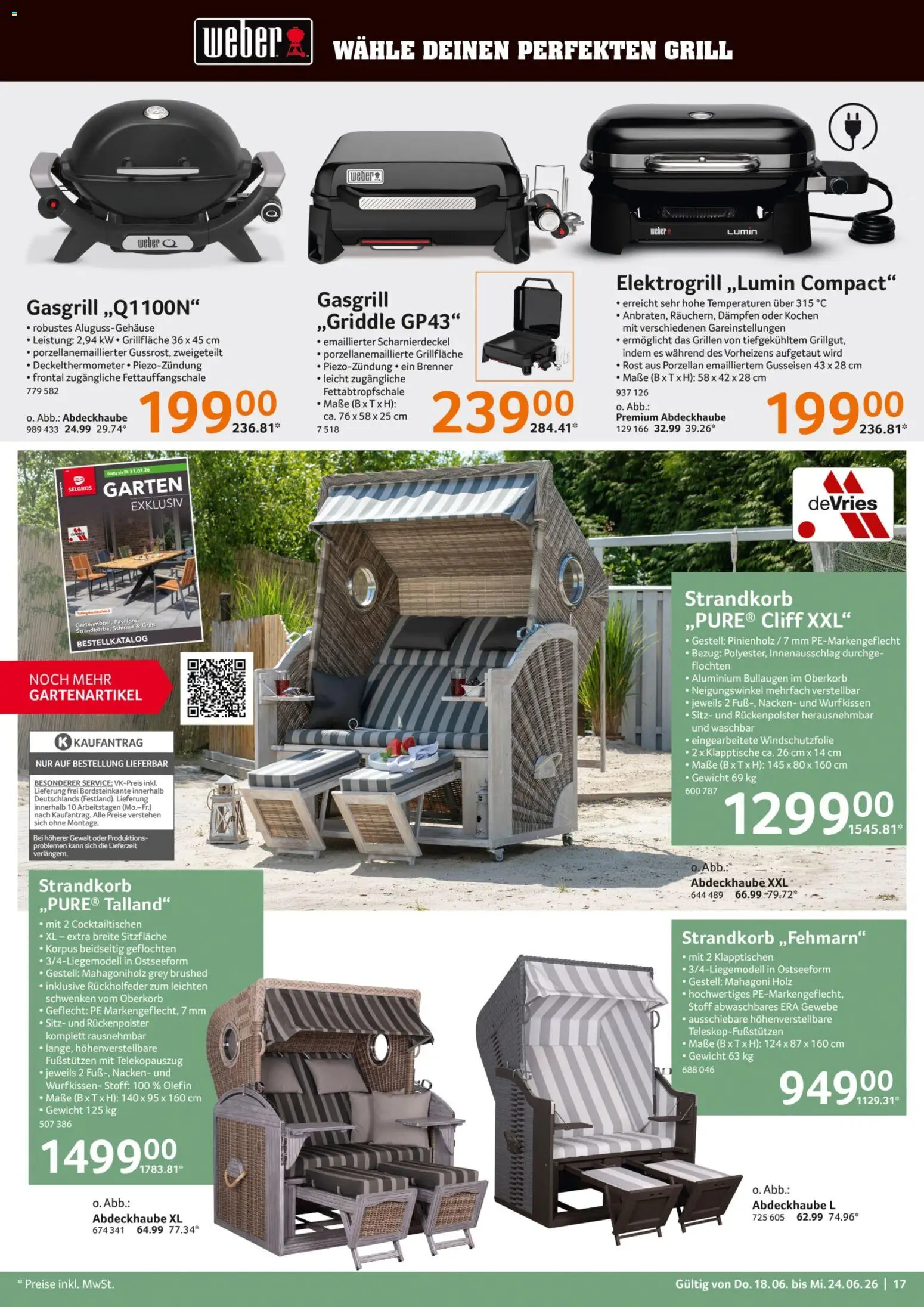 Selgros Non Food – gültig ab 18.06.2026 | Seite: 17 | Produkte: Gewicht, Grill