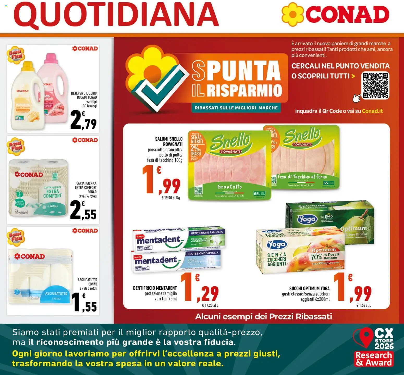 Volantino Conad del 07/10/2026 | Pagina: 13 | Prodotti: Frutta, Prosciutto, Pesca, Asciugatutto
