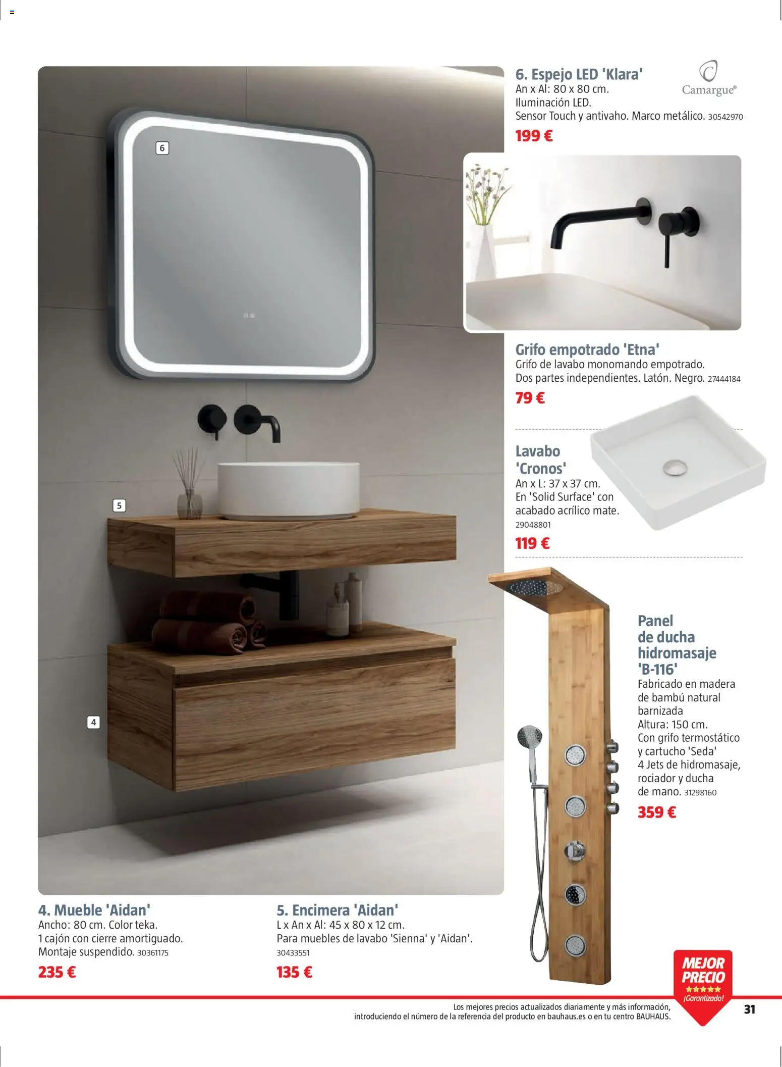 Bauhaus folleto Renueva │ válido desde el 02.03.2026 | Página: 31 | Productos: Muebles, Marco, Galette de chaise, Ducha