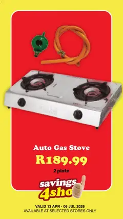 Check Save specials catalogue – valid from 13.04.2026 | Page: 6 | Products: Stove, Plate, Gas stove