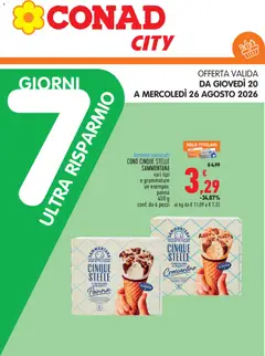 Anteprima del volantino Conad volantino City Extra Risparmio Piemonte valido a partire dal 20/08/2026
