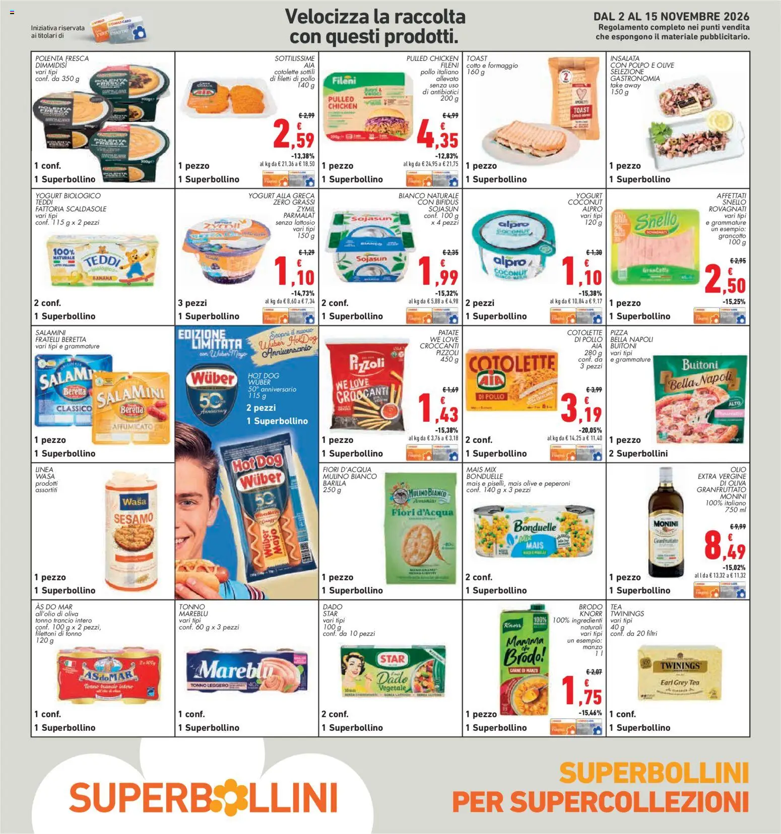 Volantino Conad del 05/11/2026 | Pagina: 33 | Prodotti: Pizza, Insalata, Barilla, Olio extra vergine