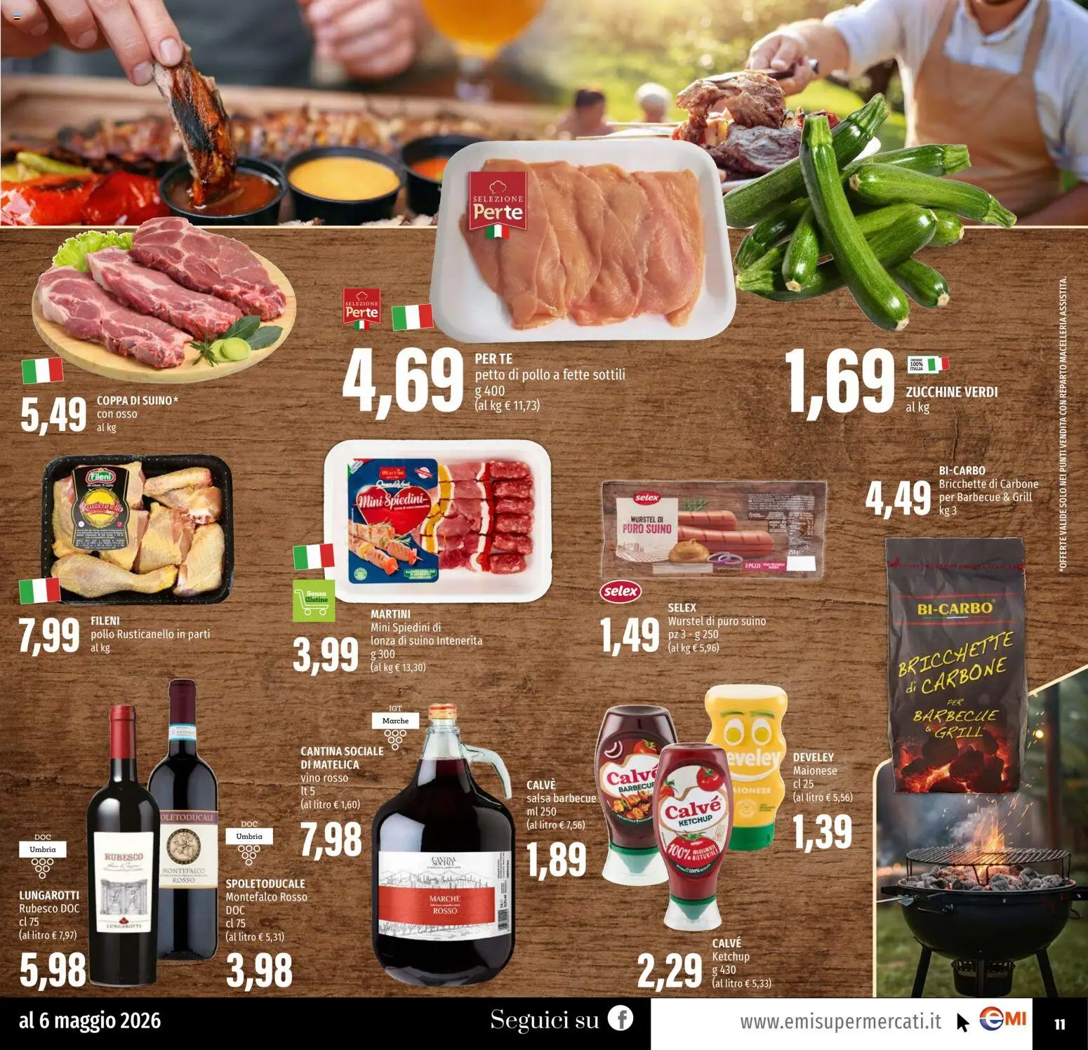 Volantino EMI del 23.04.2026 | Pagina: 11 | Prodotti: Ketchup, Salsa, Suino, Salsa barbecue