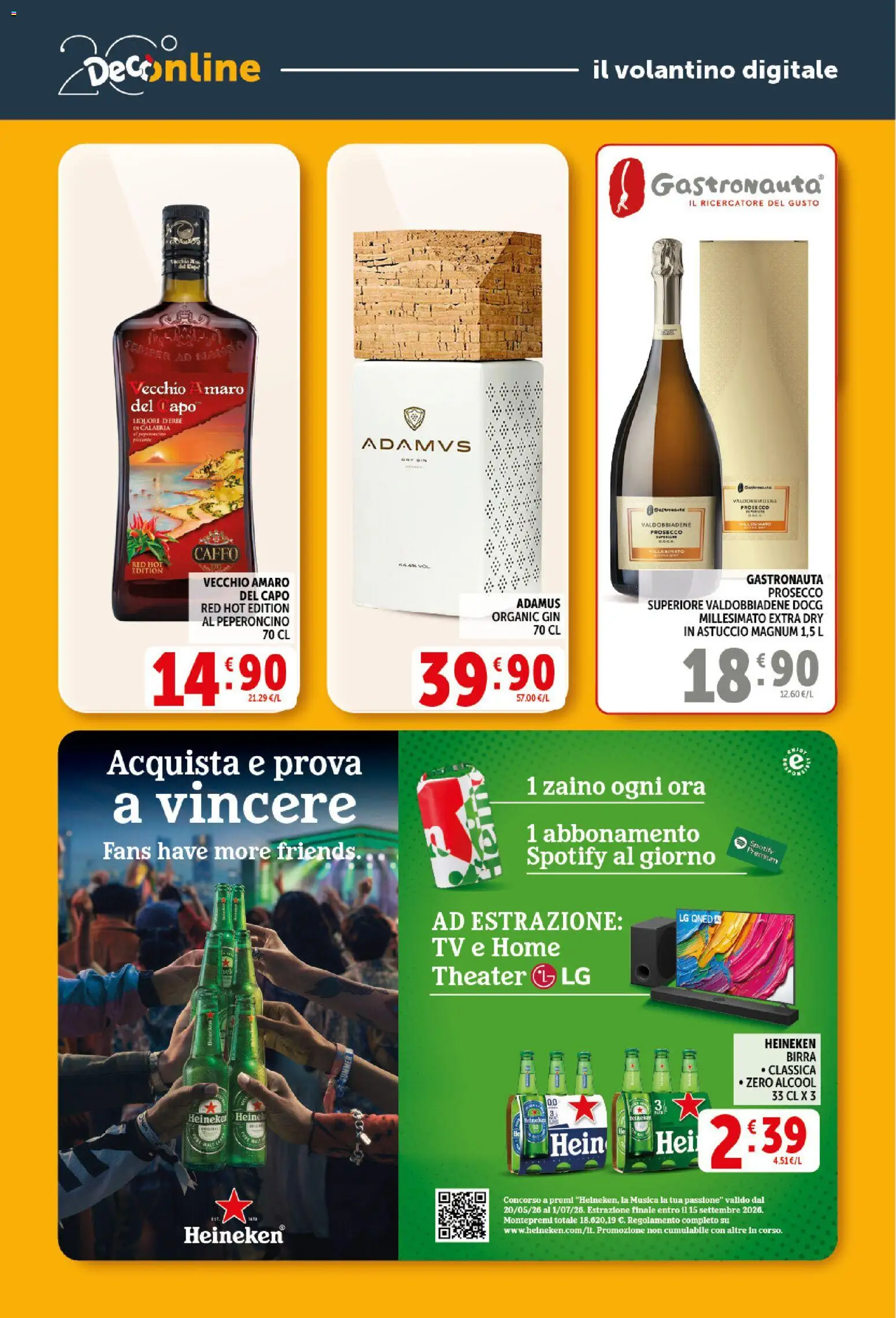 Volantino Decò del 20.05.2026 | Pagina: 35 | Prodotti: Gin, Prosecco, Zaino, TV