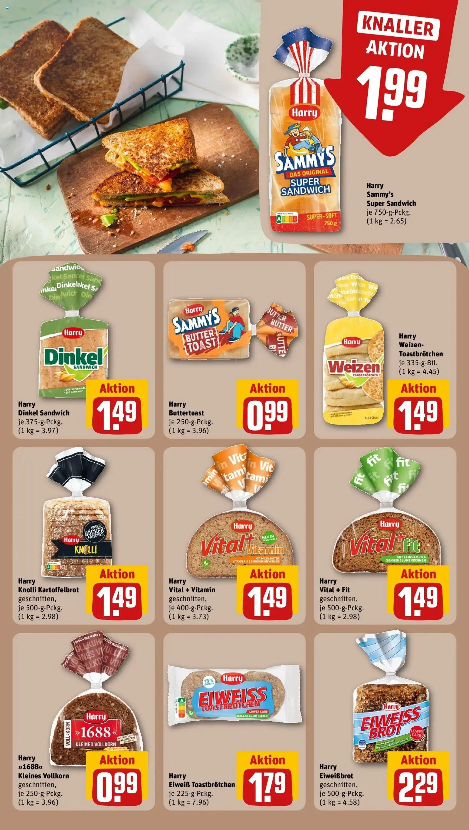 Rewe Prospekt Nürnberg	 – gültig ab 10.05.2026 | Seite: 13 | Produkte: Butter, Toast, Brot