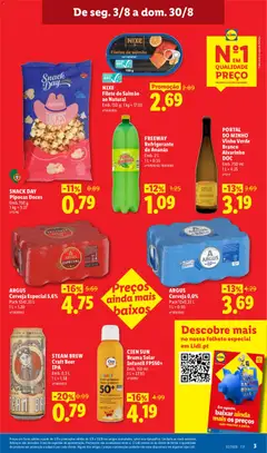 Pré-visualização ARGUS Cerveja Especial 5,6%, Cerveja Especial 5,6%. Pack 12x0,33 L válido de 03/08/2026 | Página: 3