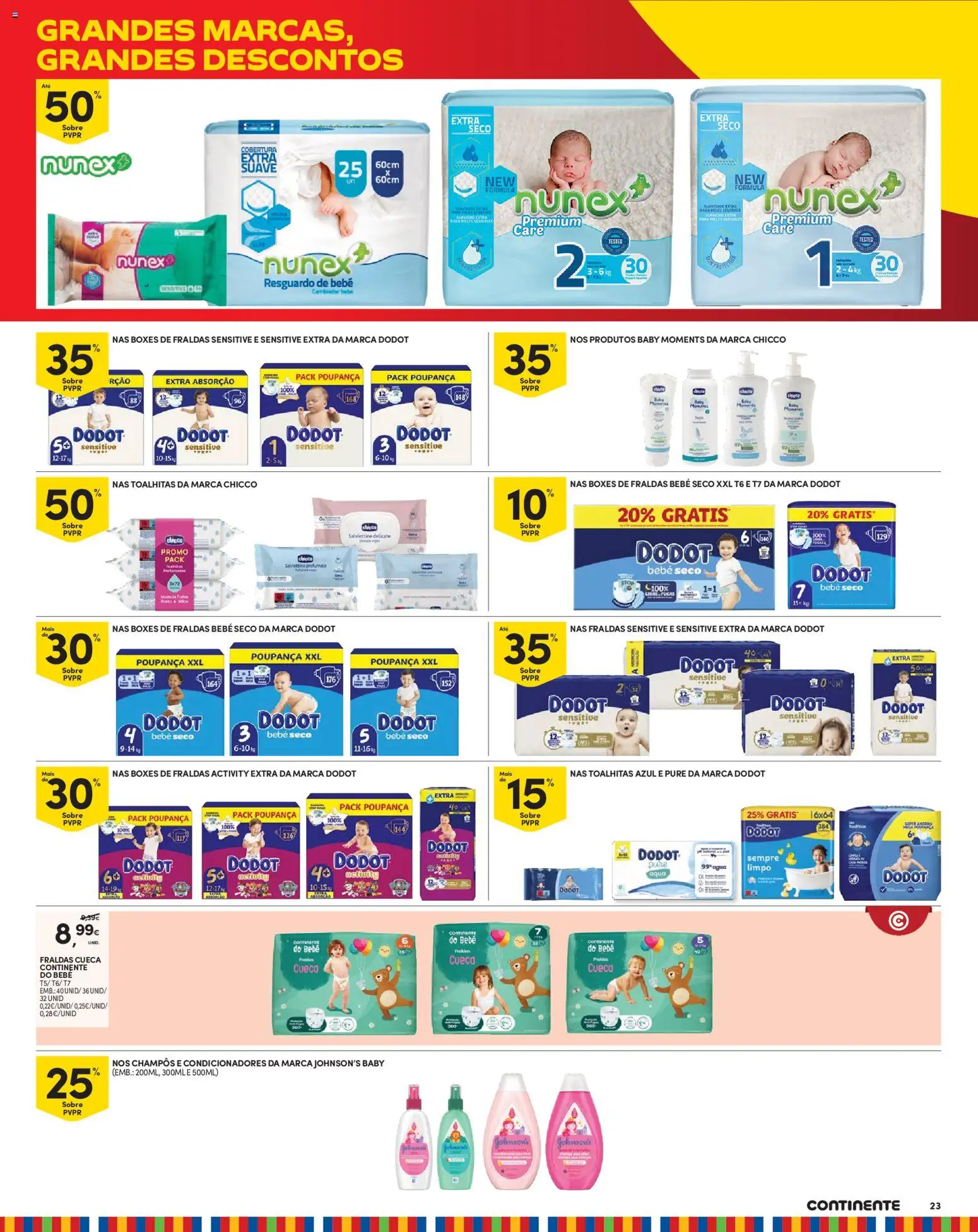 Continente Madeira │ válido de 18/08/2026 | Página: 23 | Produtos: Agua, Fraldas