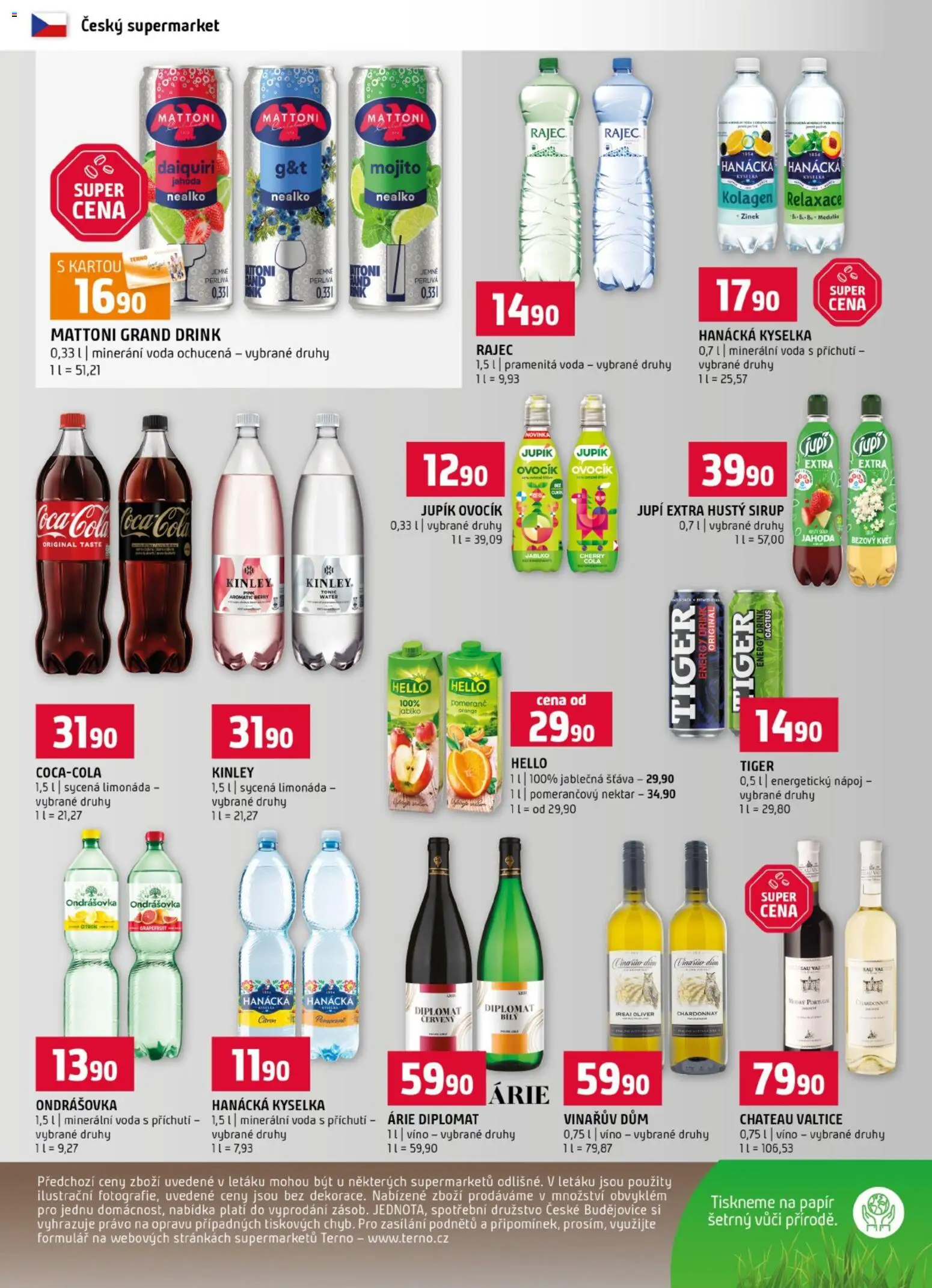 Terno leták od 10.06.2026 | Strana: 12 | Produkty: Limonáda, Tiger, Jupí, Kolagen