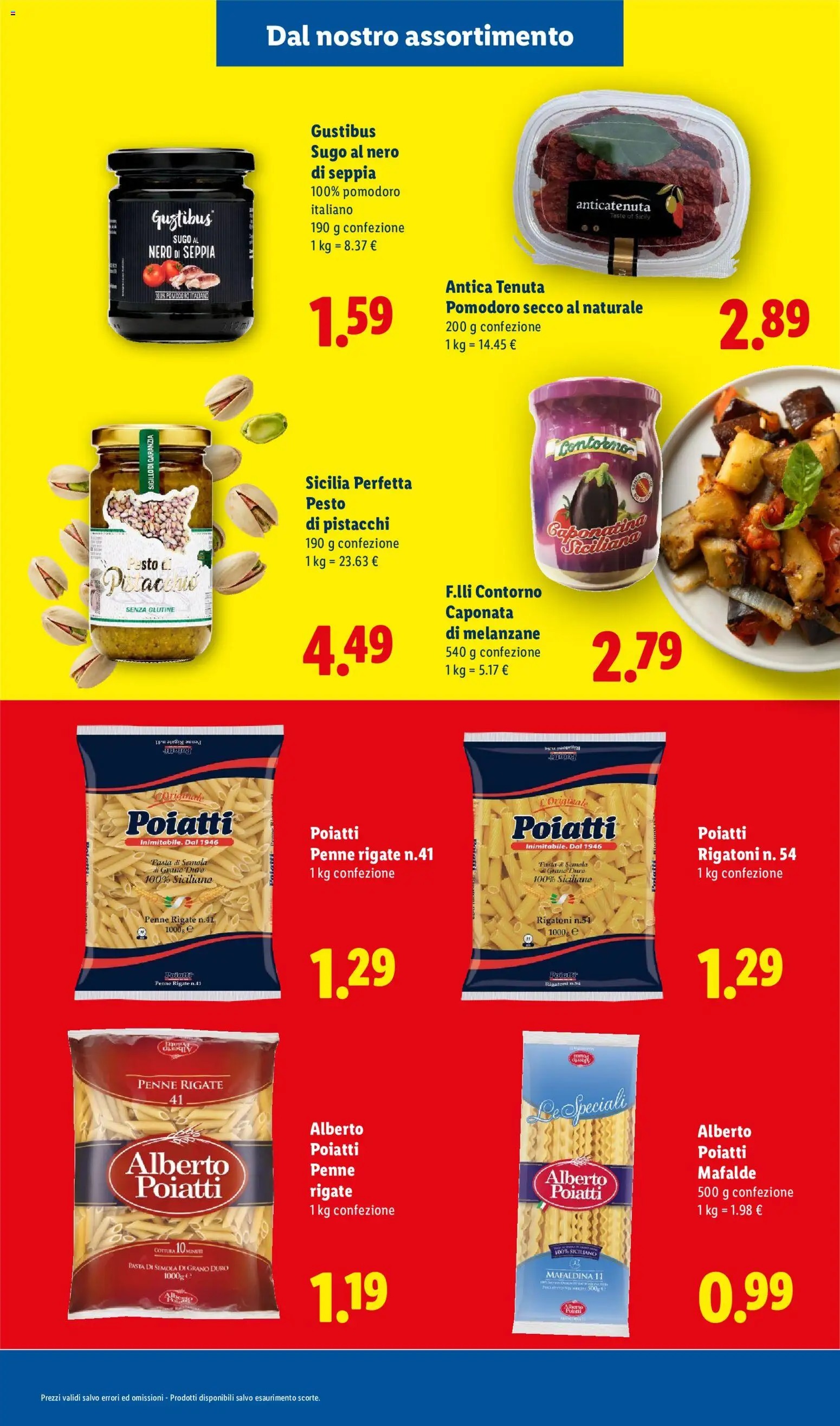 Volantino Lidl del 28.05.2026 | Pagina: 5 | Prodotti: Pesto, Melanzane, Pistacchi, Penne
