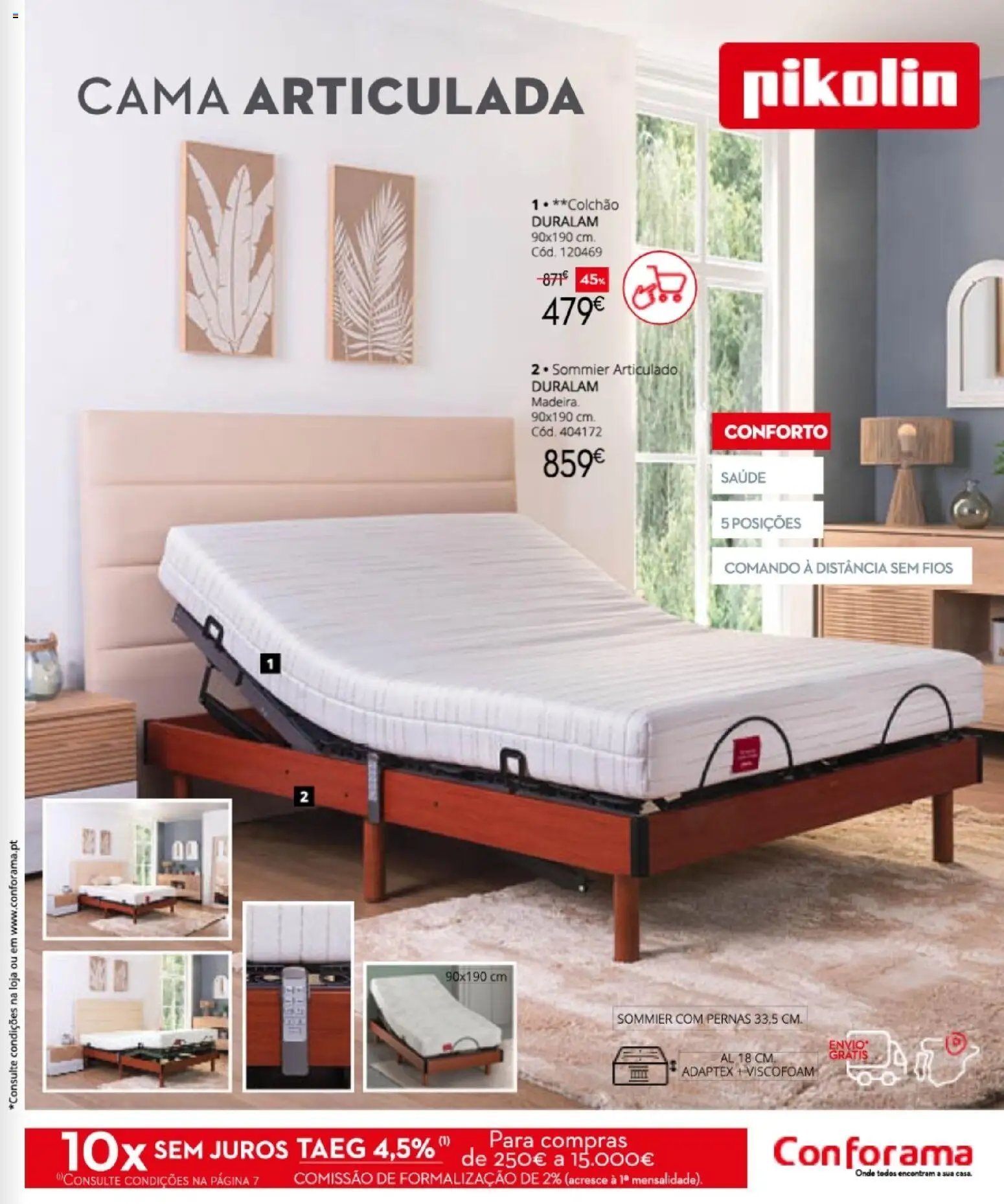 Conforama Camitis │ válido de 06/08/2026 | Página: 75 | Produtos: Cama, Colchão, Cama articulada