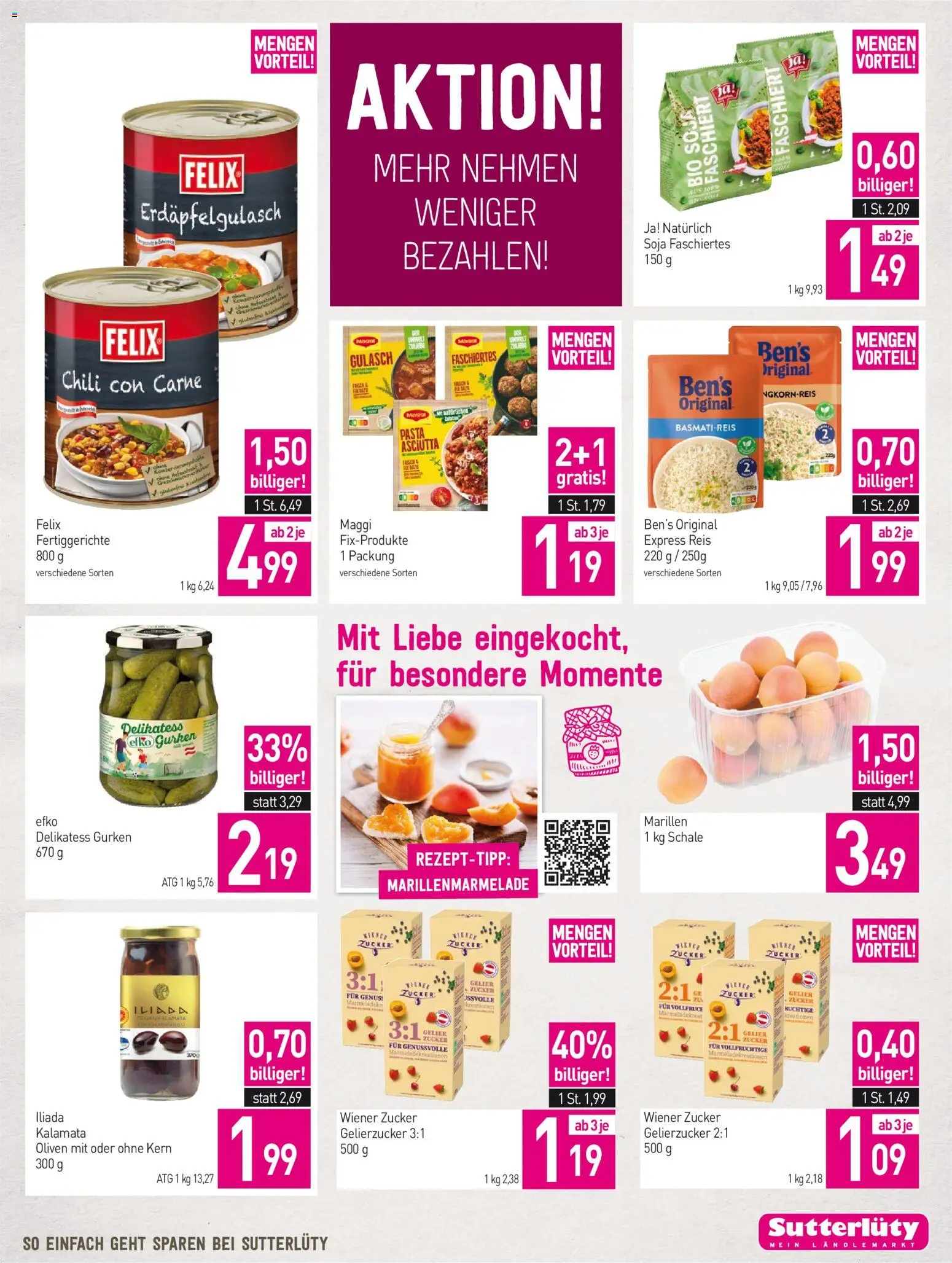 Sutterlüty Flugblatt gültig ab 04.06.2026 | Seite: 11 | Produkte: Pasta, Zucker, Chili, Reis