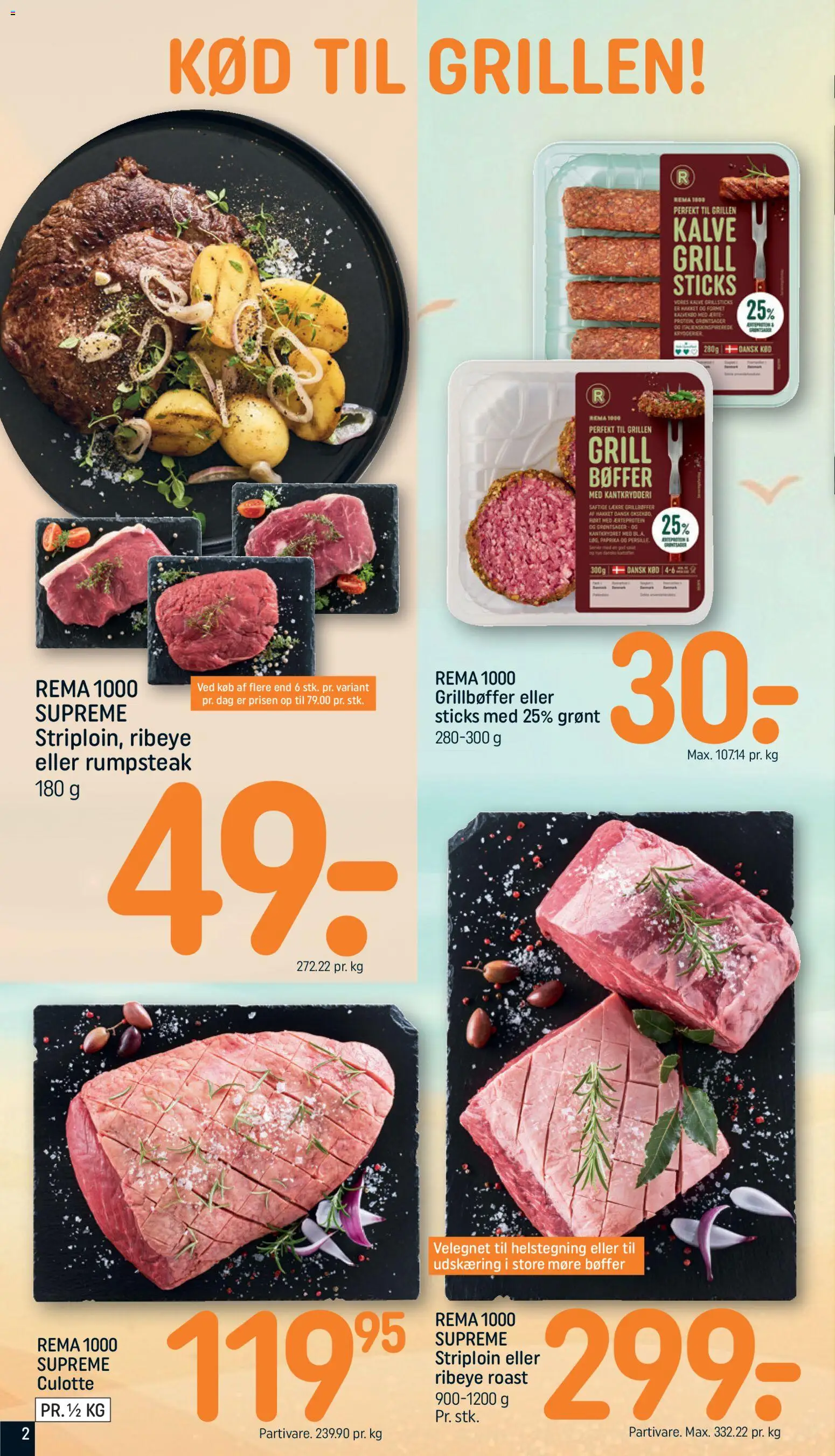 Rema 1000 tilbudsavis – gyldig fra 12/07/2026 | Side: 2 | Produkter: Bøffer, Grill