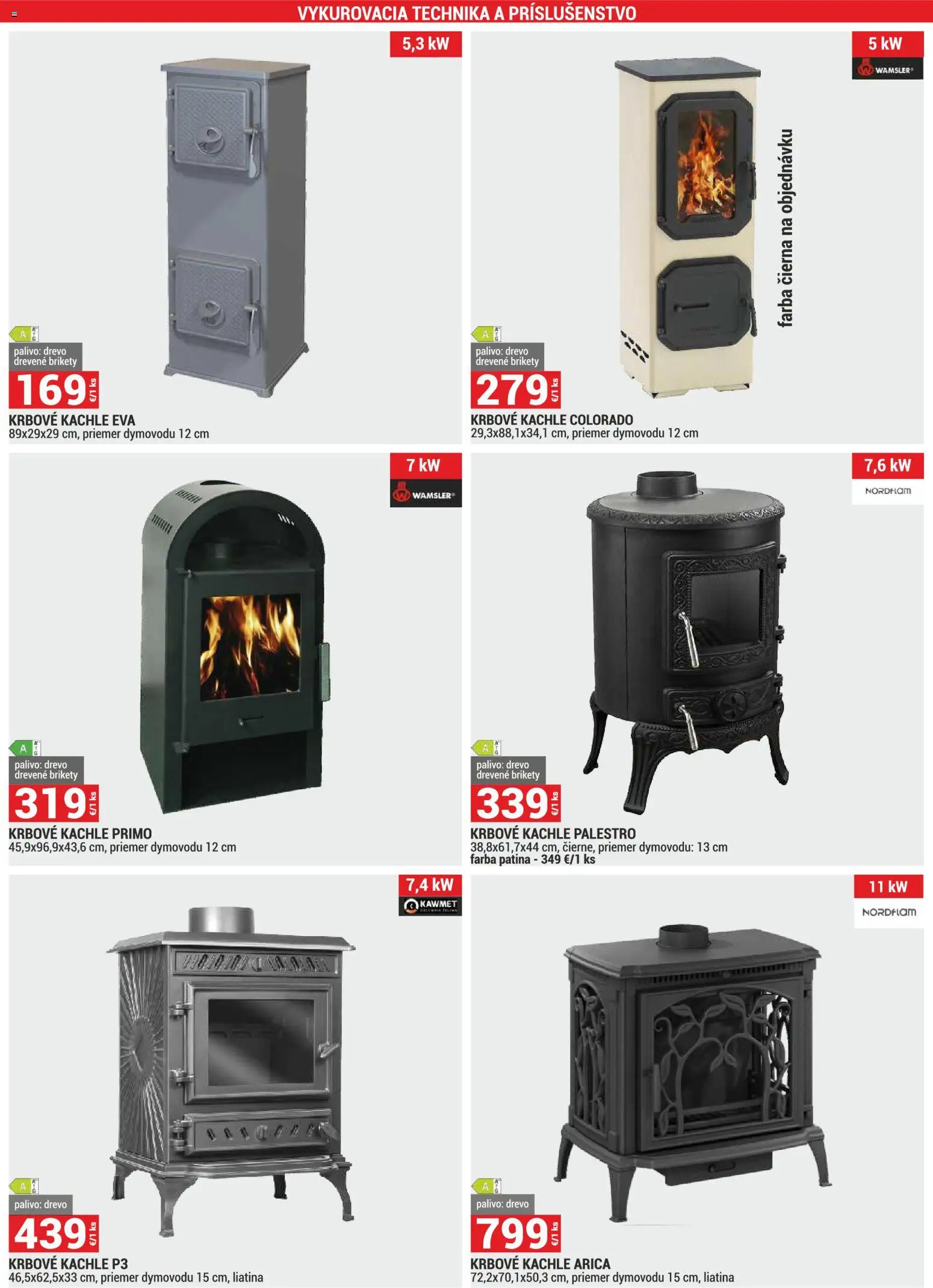 Nové Merkury Market akcie – leták je platný od 01.09.2026 | Strana: 27 | Produkty: Krbové kachle, Kachle